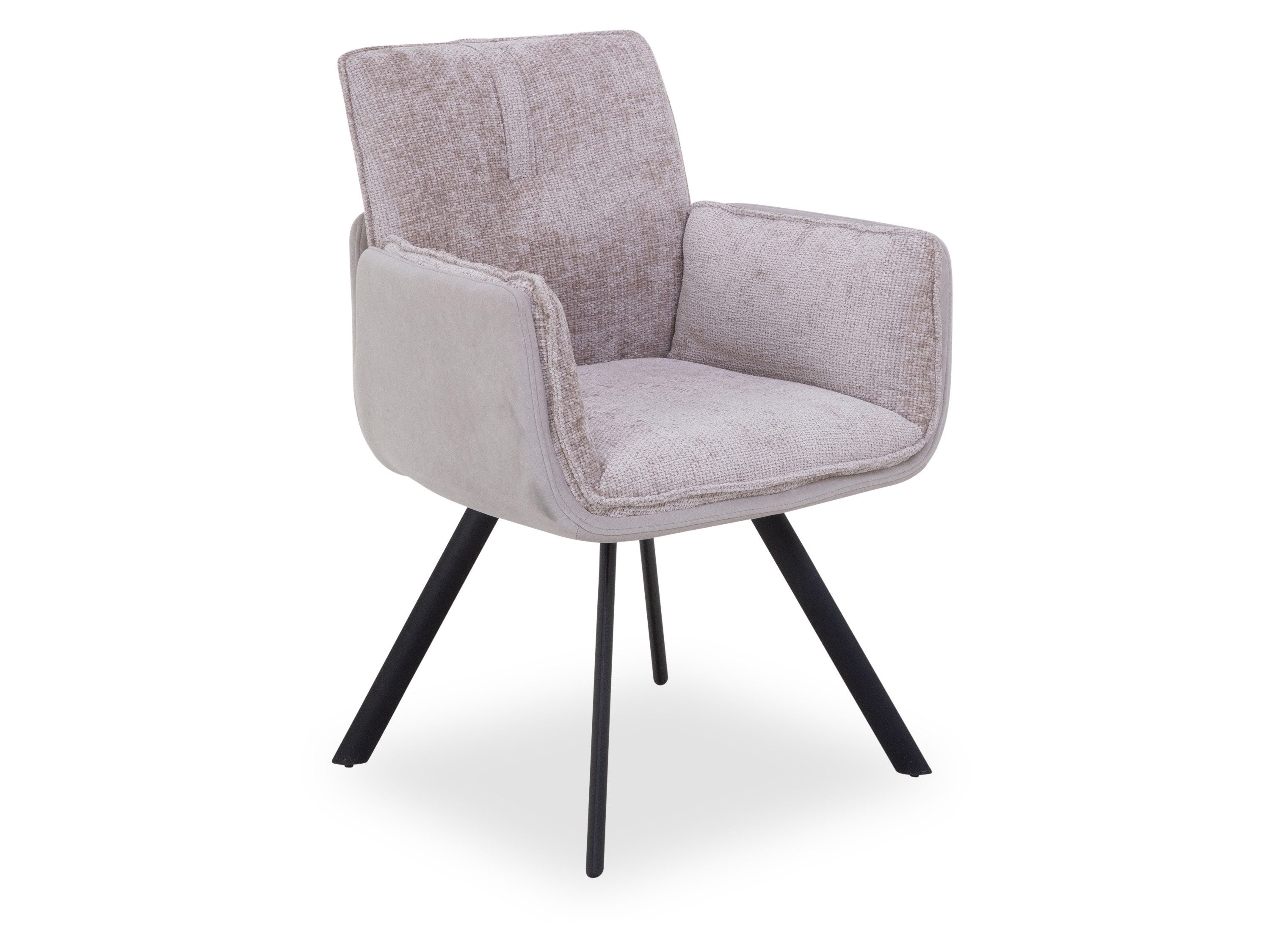 Esszimmerstuhl Polsterstuhl HARPER HARARE LBH 63x64x86 cm grau Esszimmerstuhl