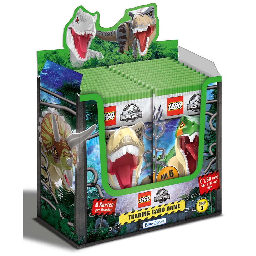 LEGO® Sammelkarte Blue Ocean - LEGO Jurassic World - Serie 3 - 3 Display (108 Booster)