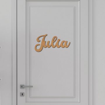 Namofactur LED Dekolicht Name Julia Deko Licht Kinder & Erwachsene Wandlampe I MDF Holz, LED fest integriert, Warmweiß