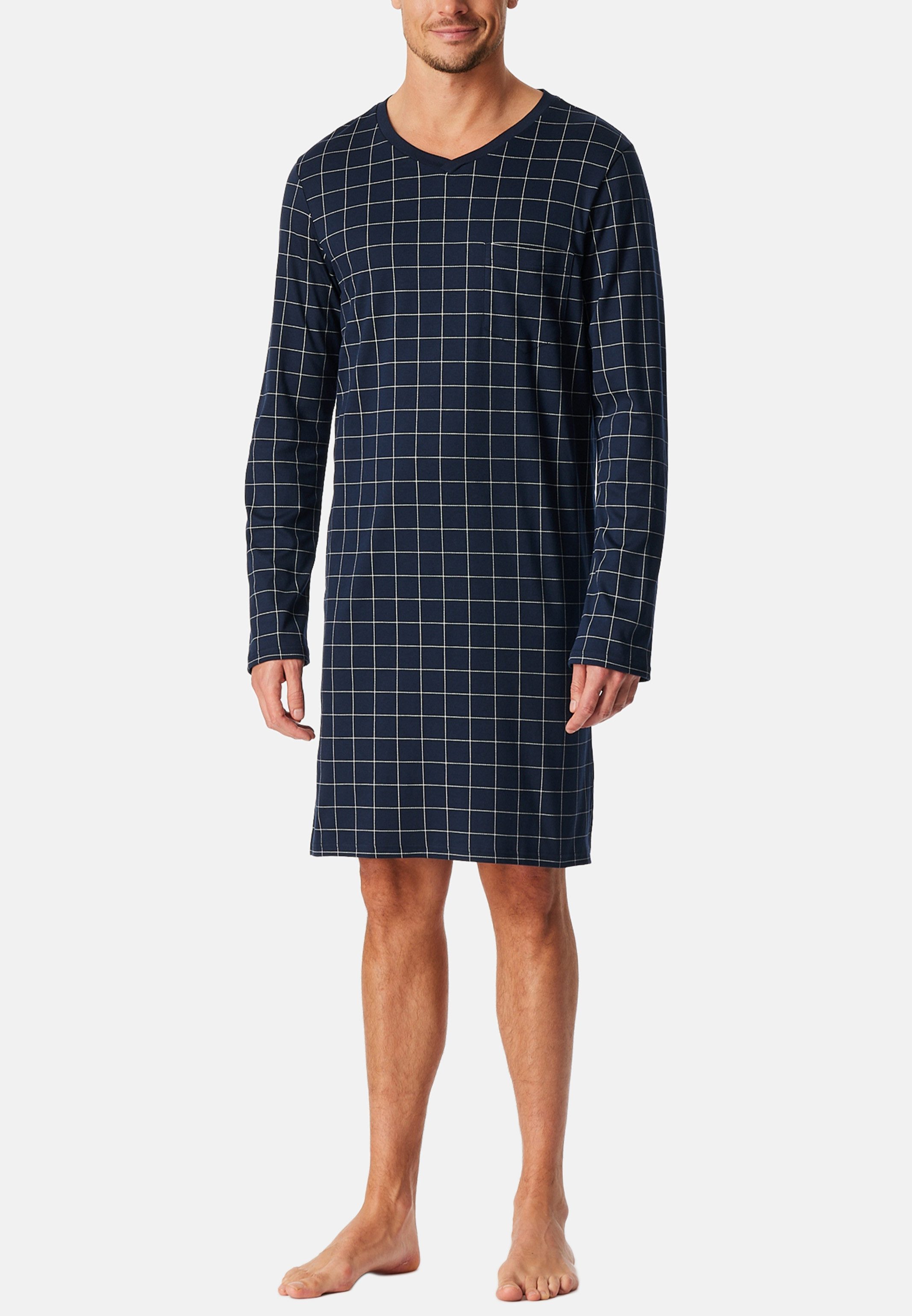 Schiesser Nachthemd Fine Interlock (1-tlg) Nachthemd - Baumwolle - Atmungsaktiv