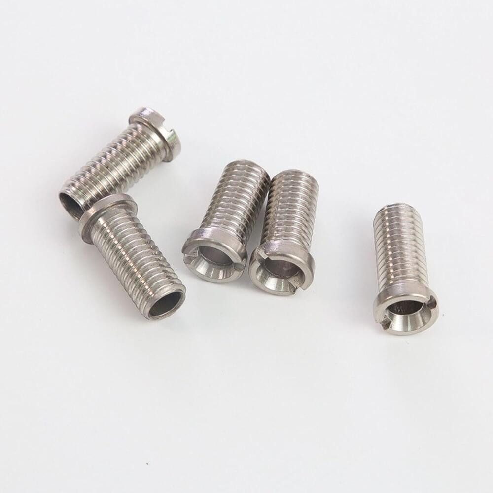 FELIXLEO Flachrundkopfschraube Edelstahl Hohlschraube Spüle 35mm Abflusssieb für Waschbecken, (2 St)