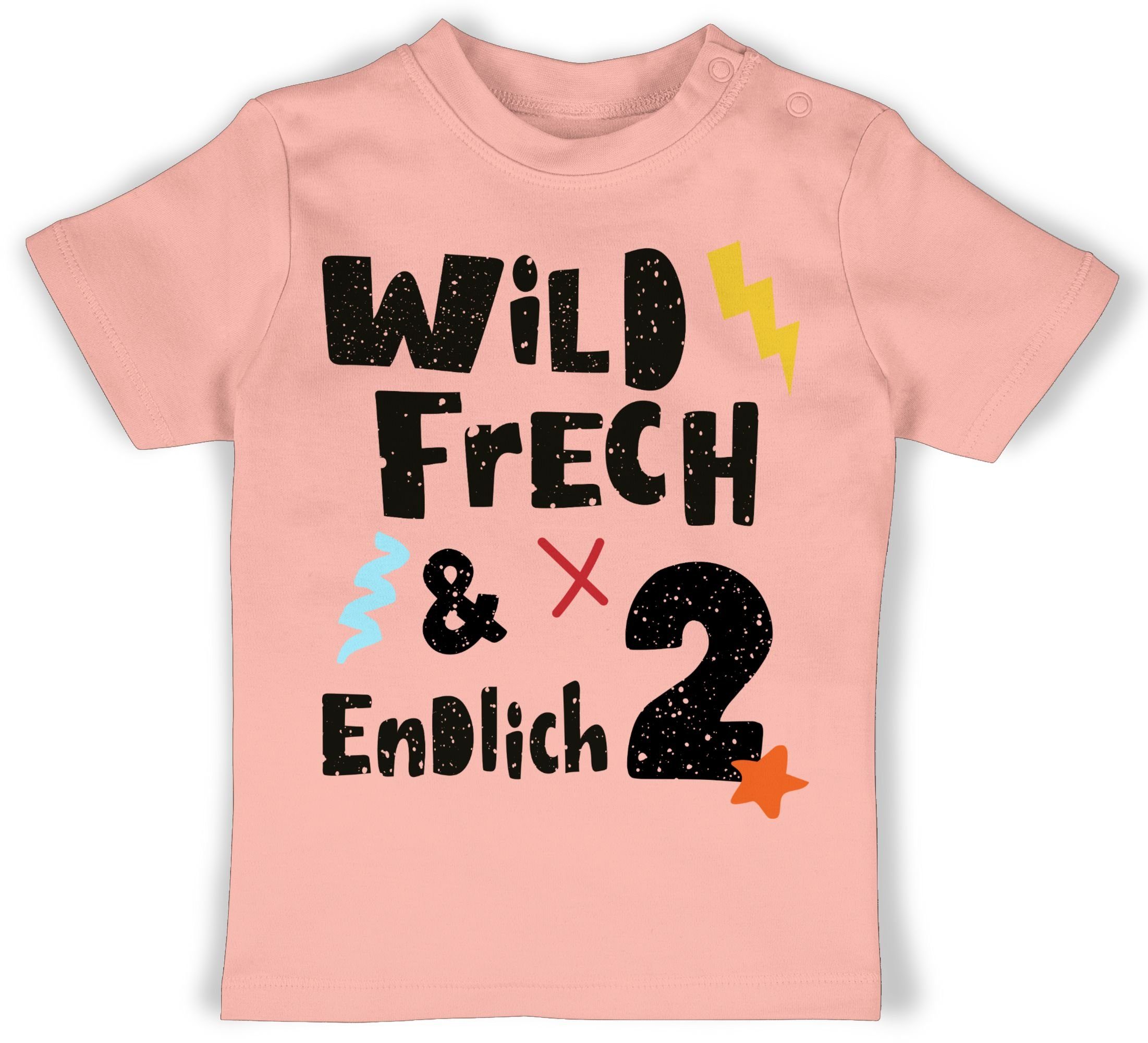 T-Shirt Wild frech und endlich 2 - Wunderbar zwei Jahre