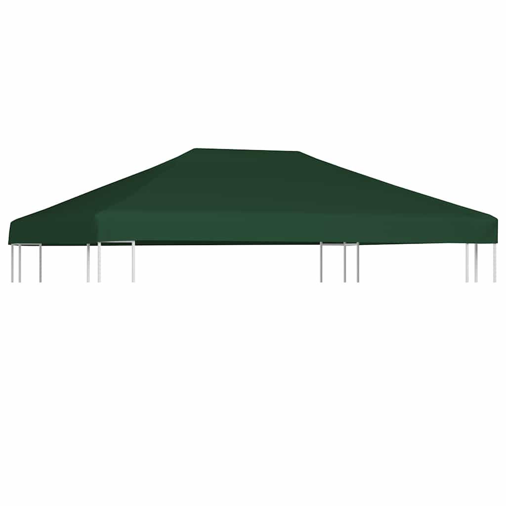 vidaXL Pavillon-Ersatzdach Pavillondach 310 g/m² 4x3 m Grün, 400 x 300 cm