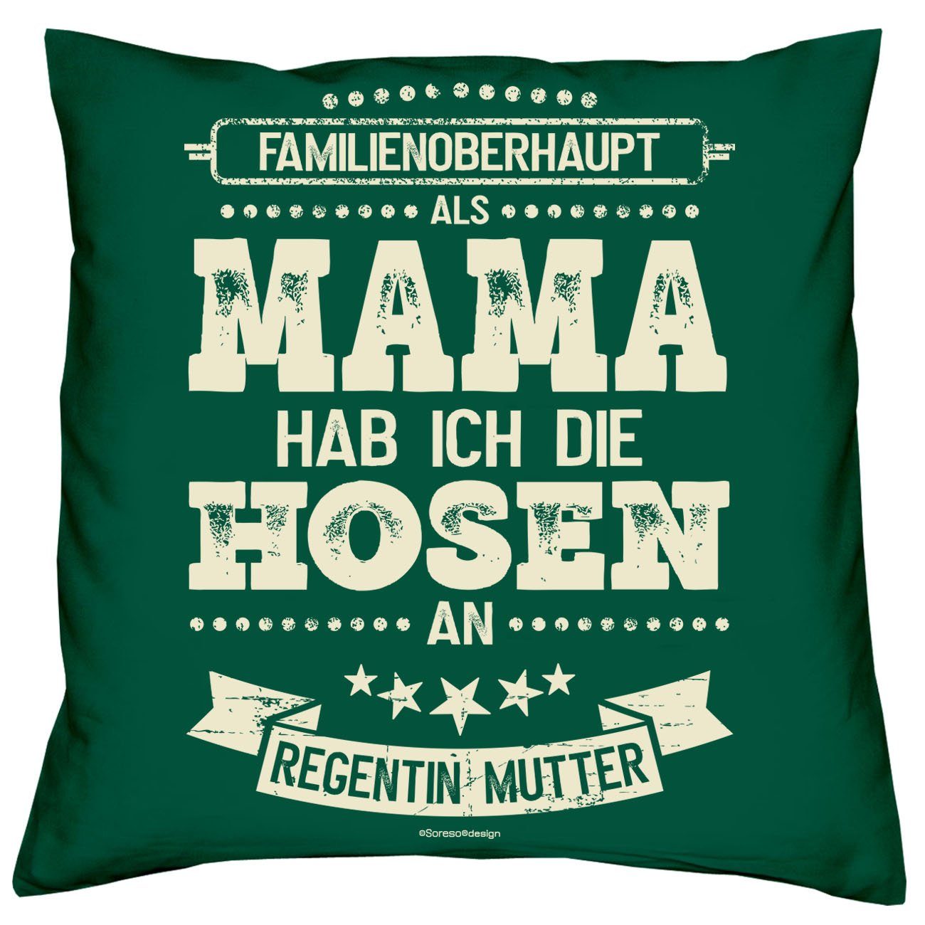 Hosen an mit Als Hosen ich hab an Geschenkidee Soreso® Papa hab Mama Hochzeitstag Urkunden, dunkelgrün Geburtstag ich Dekokissen die Als Kissen-Set die