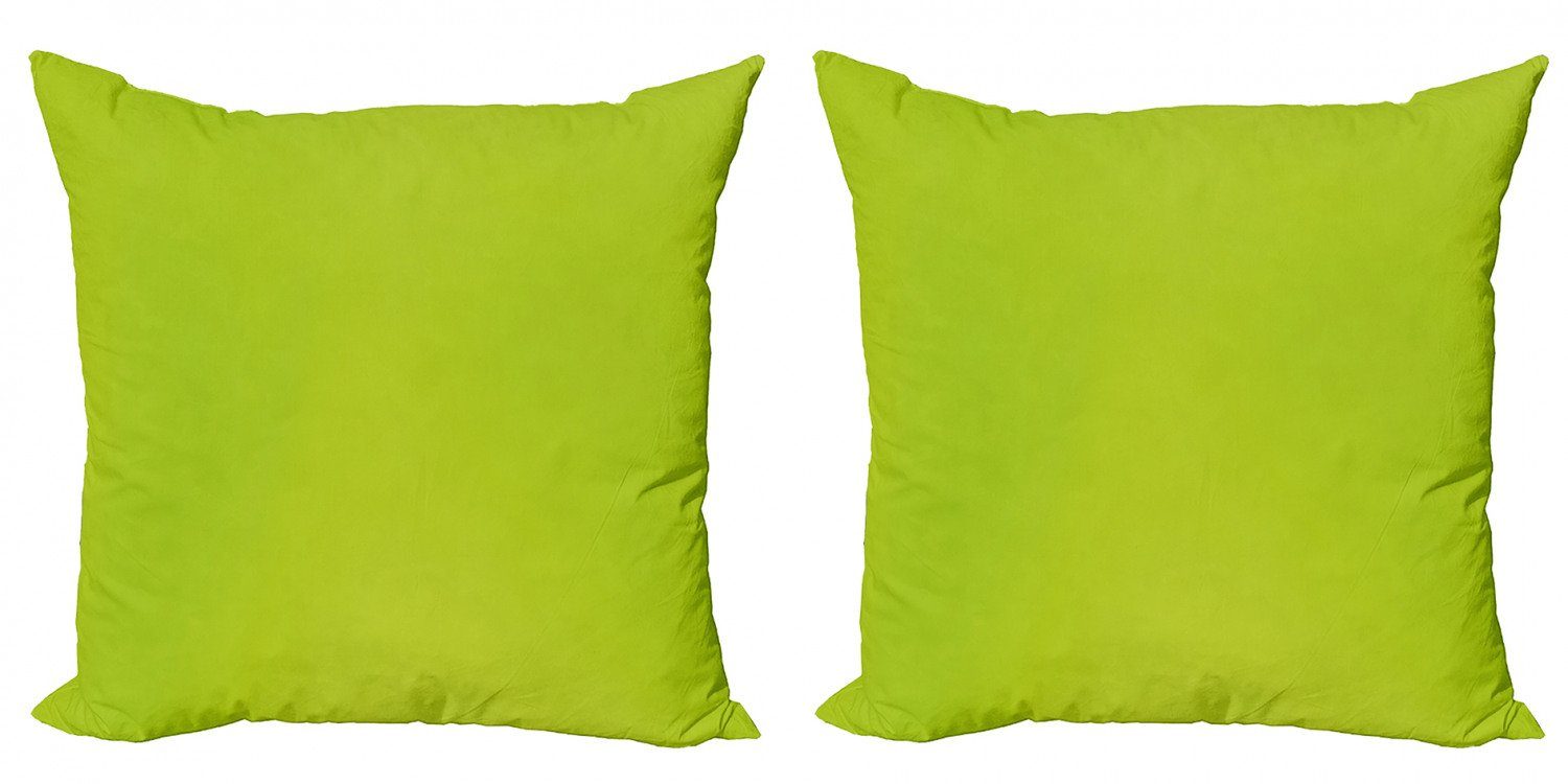 Kissenbezüge Modern Accent Doppelseitiger Digitaldruck, Abakuhaus (2 Stück), Lime Green Verschwommenen Pastellfarben