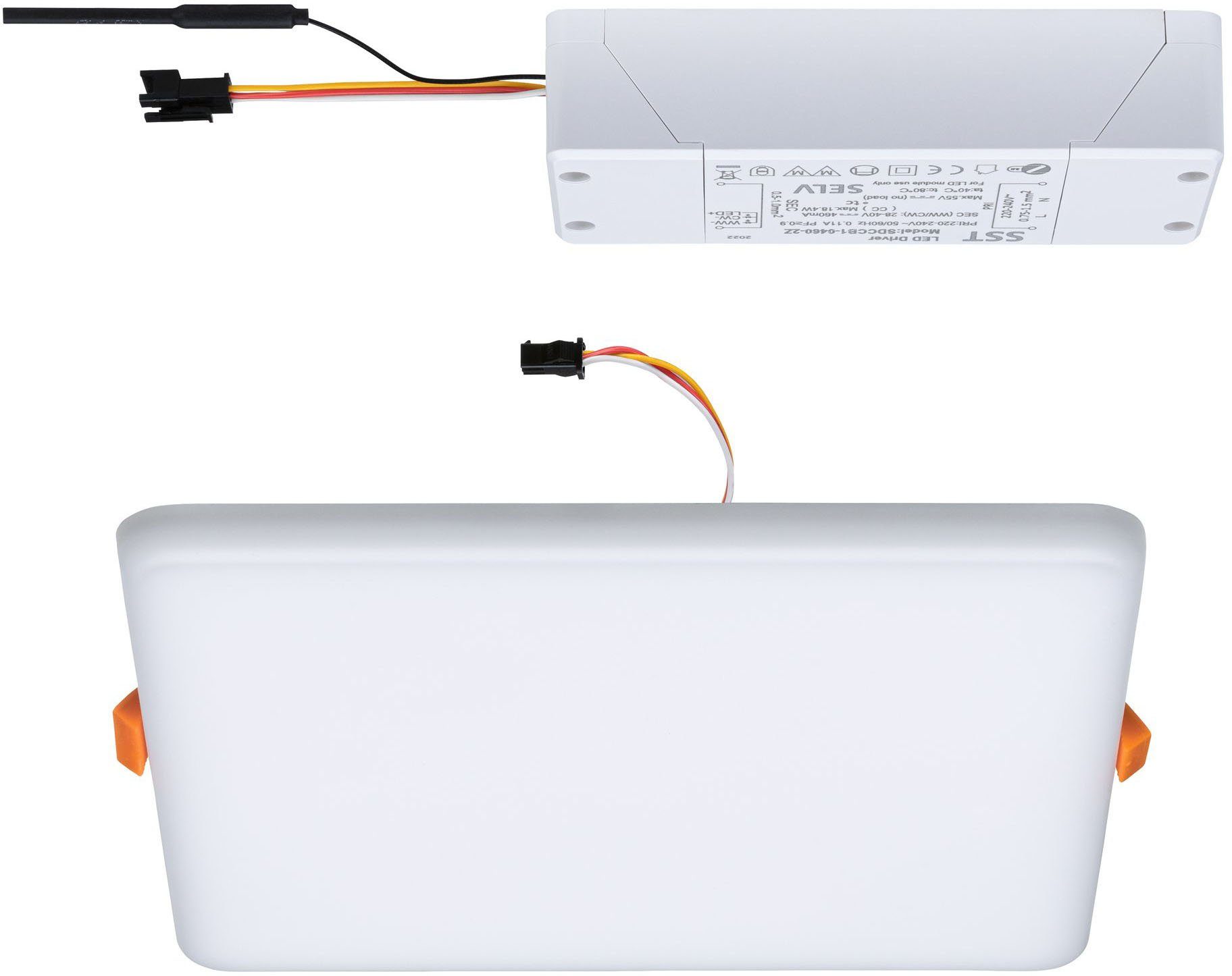 Veluna, Paulmann warmweiß Tunable Einbauleuchte - Smart fest White integriert, LED-Modul, LED kaltweiß, Home, LED