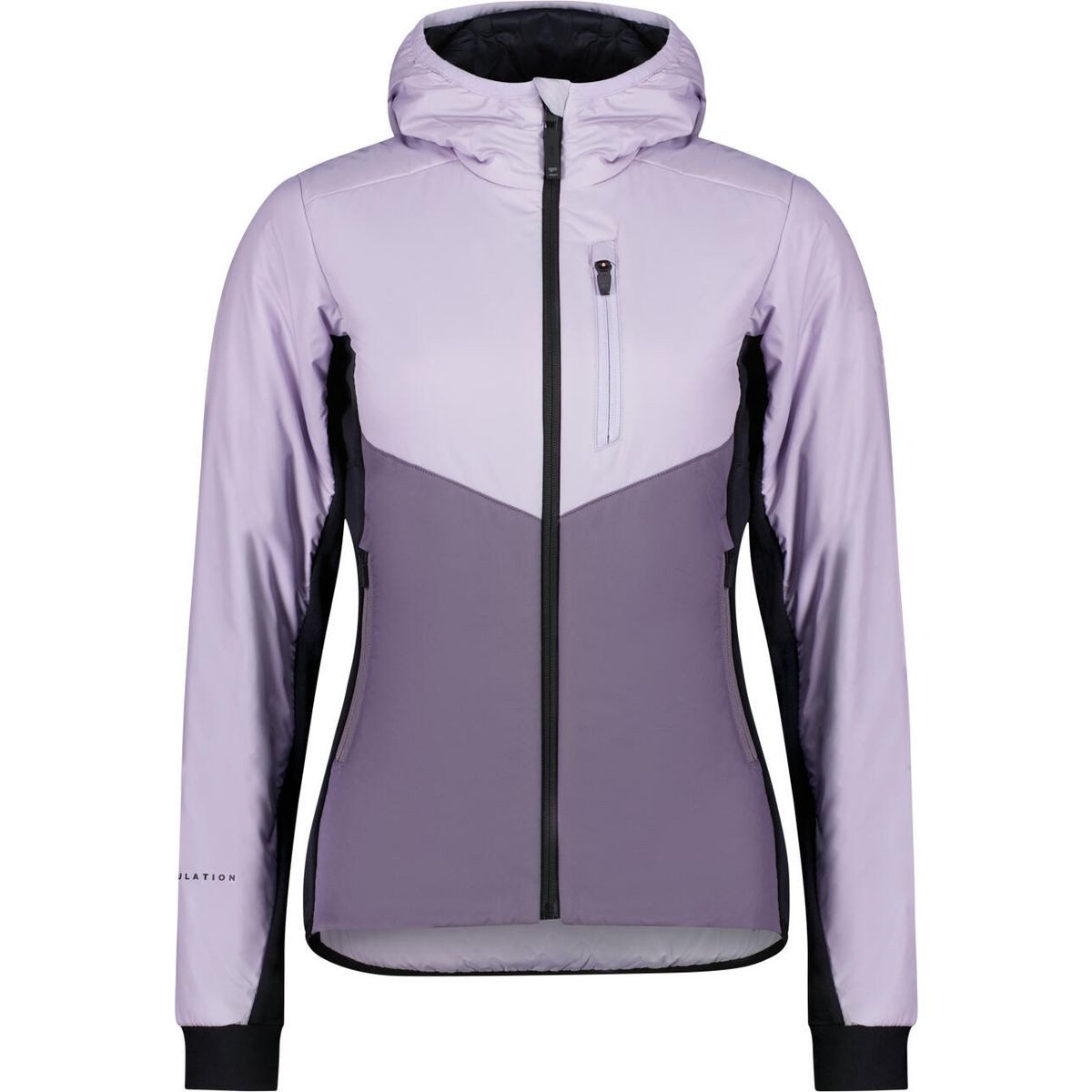 Mons Royale Skijacke Womens Arete Merino Insulated Hooded Jacket Leichte und isolierende Jacke mit ergonomischem Schnitt und