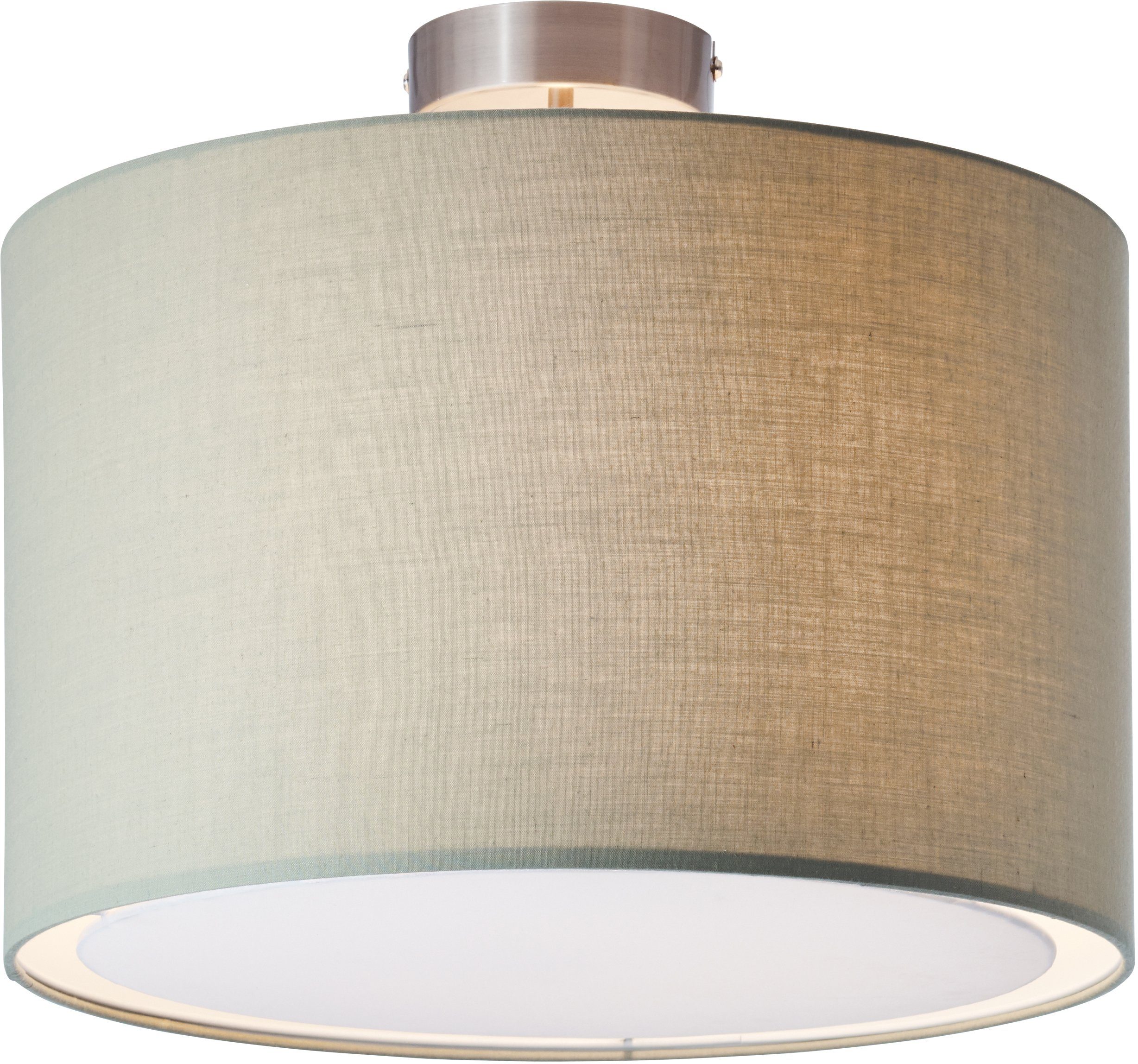 OTTO home Deckenleuchte Stellan, ohne Leuchtmittel, Deckenlampe mit Stoff - Schirm, Ø 40 cm, Höhe 32 cm
