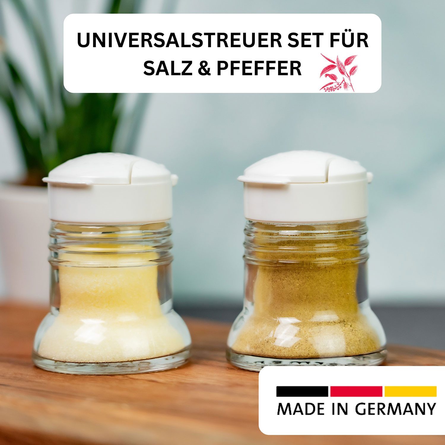 WESTMARK Salz- / Pfefferstreuer Set Universalstreuer »Paris-Snap«, 2tlg, je 40 ml