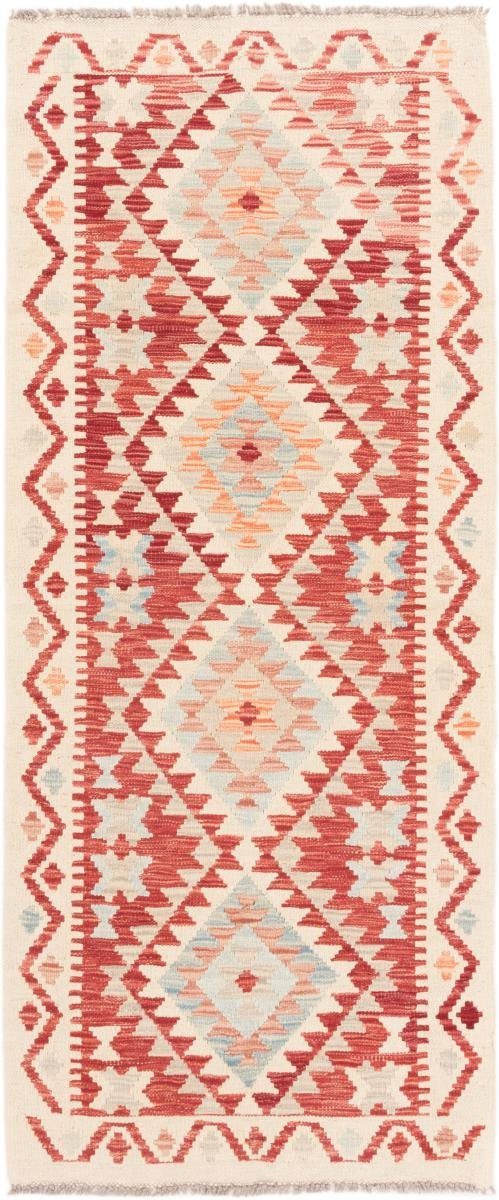 Orientteppich Kelim Afghan 80x190 Handgewebter Orientteppich Läufer, Nain Trading, rechteckig, Höhe: 3 mm