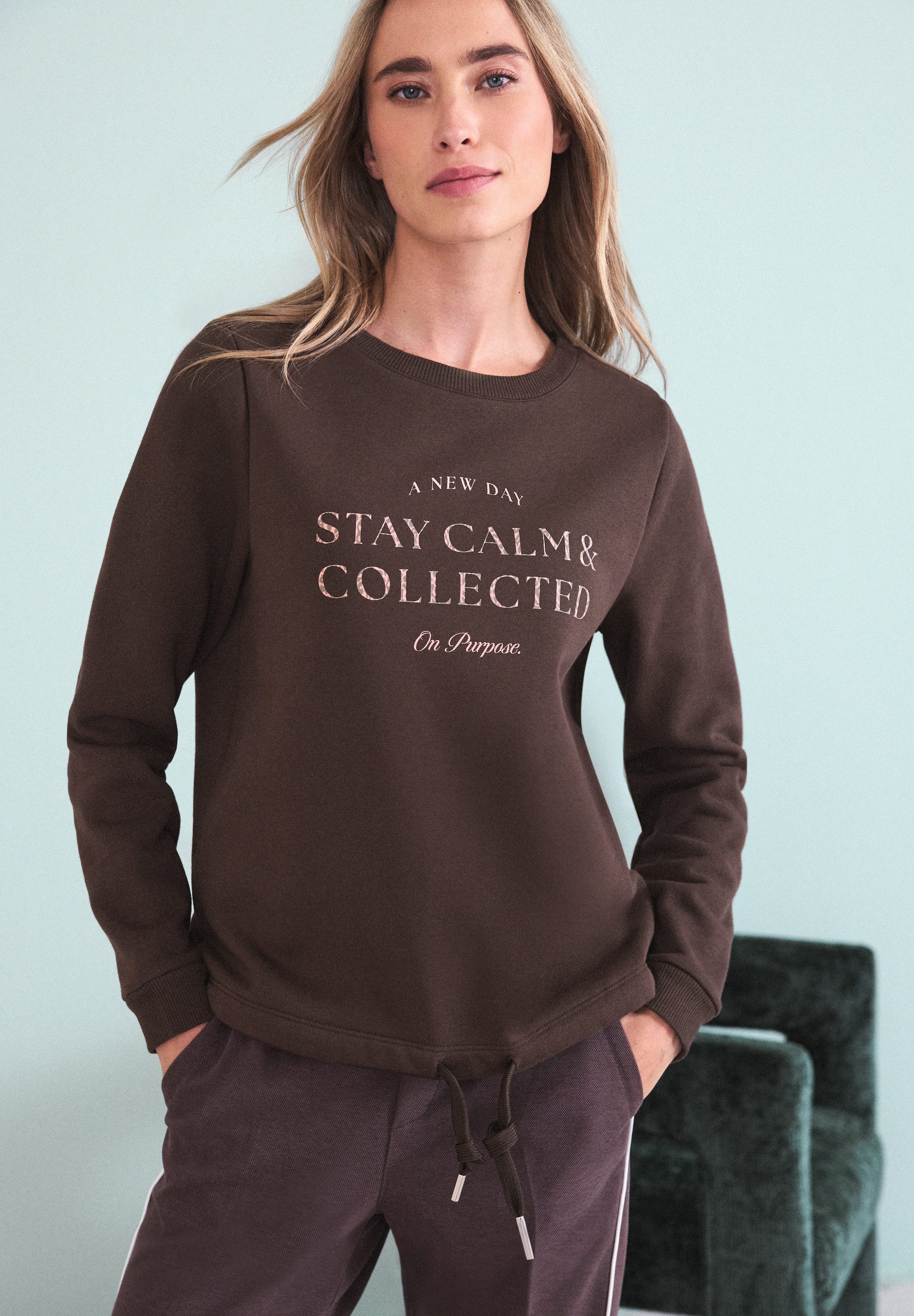 STREET ONE Sweatshirt mit Schriftzug günstig online kaufen
