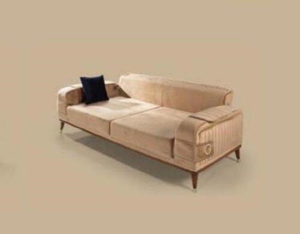 Stoff 3-Sitzer Beige Sitzer Sitzer Neu Dreisitzer 3 Sofa JVmoebel Luxus Wohnzimmer Sofas