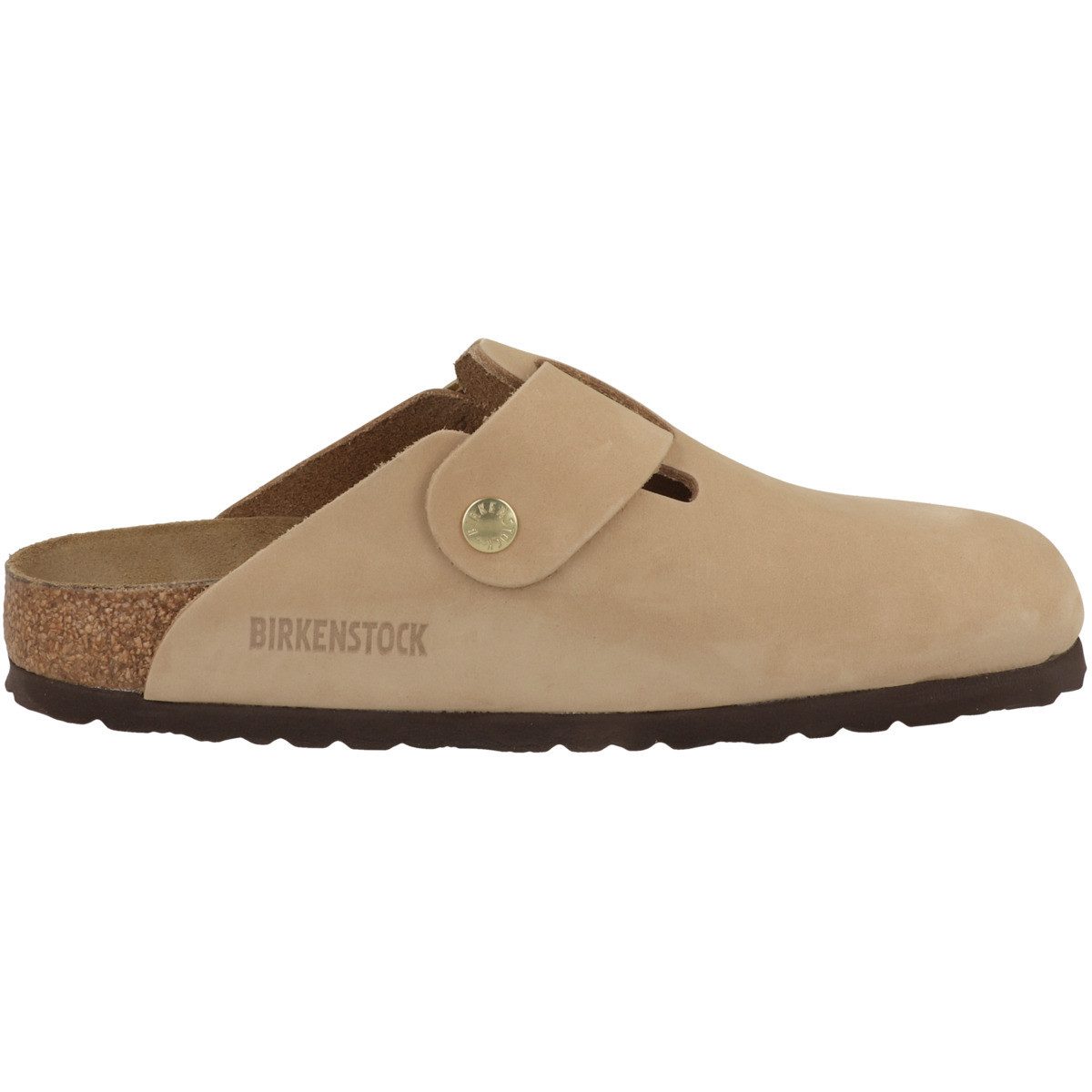 Birkenstock Boston Big Buckle Nubukleder schmal Damen Clog Sandalen, Hausschuhe, Pantoletten, Badeschuhe, Gartenschuhe
