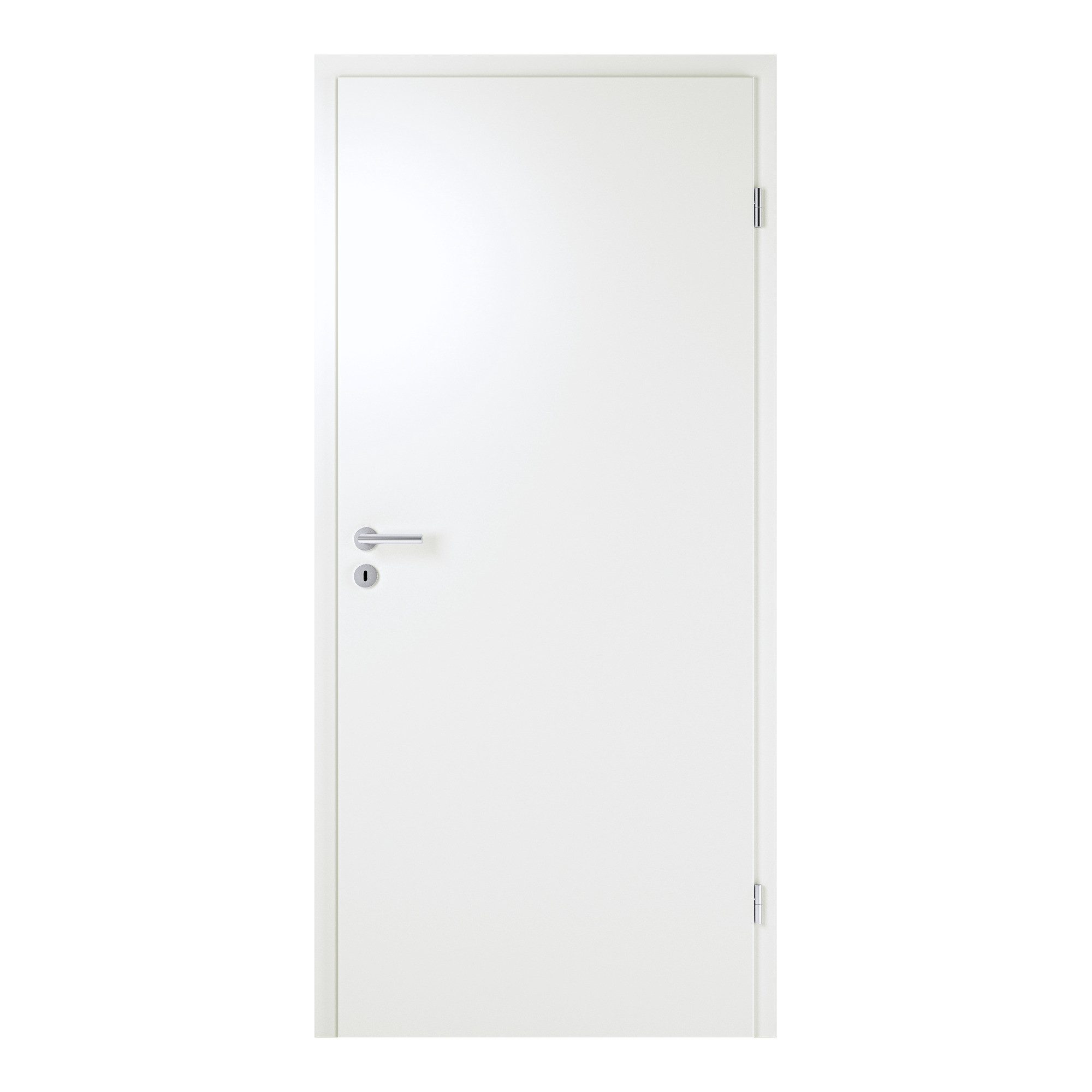 steinau Zimmertür Basic CPL Komplett-Set, Zarge + Edelstahl-Drückergarnitur (Set, Türblatt, Zarge und Edelstahl-Drückergarnitur im Set), Baurichtmaß 2000 x 1000 mm