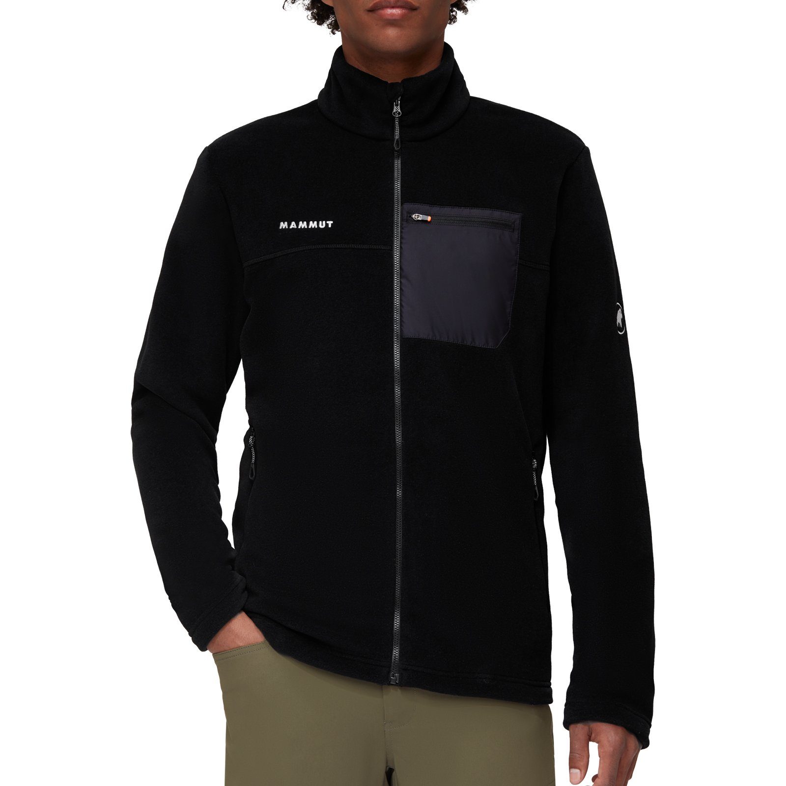 Mammut Fleecejacke Innominata ML Jacket mit andersfarbigem Kragen- und Brus günstig online kaufen