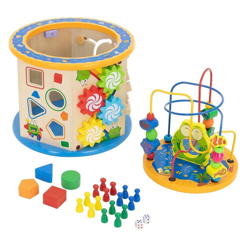 Joyz Lernspielzeug Motorikwürfel Activity Würfel Motorikschleife günstig online kaufen
