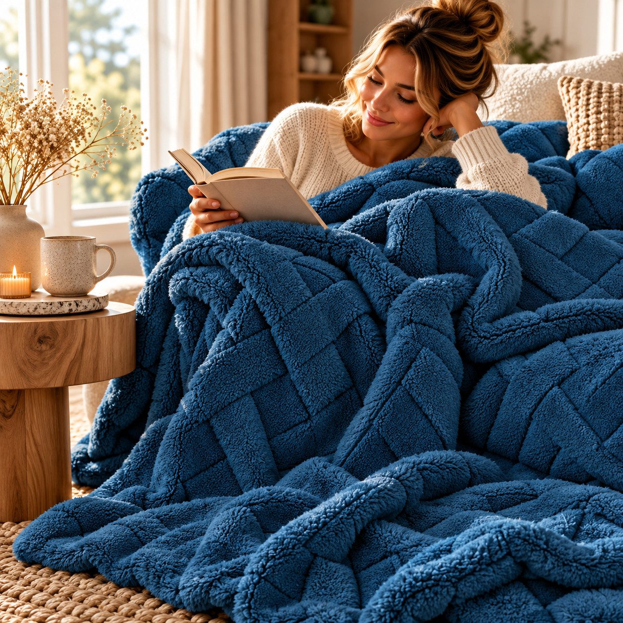 Dunkelblaue Decken online kaufen