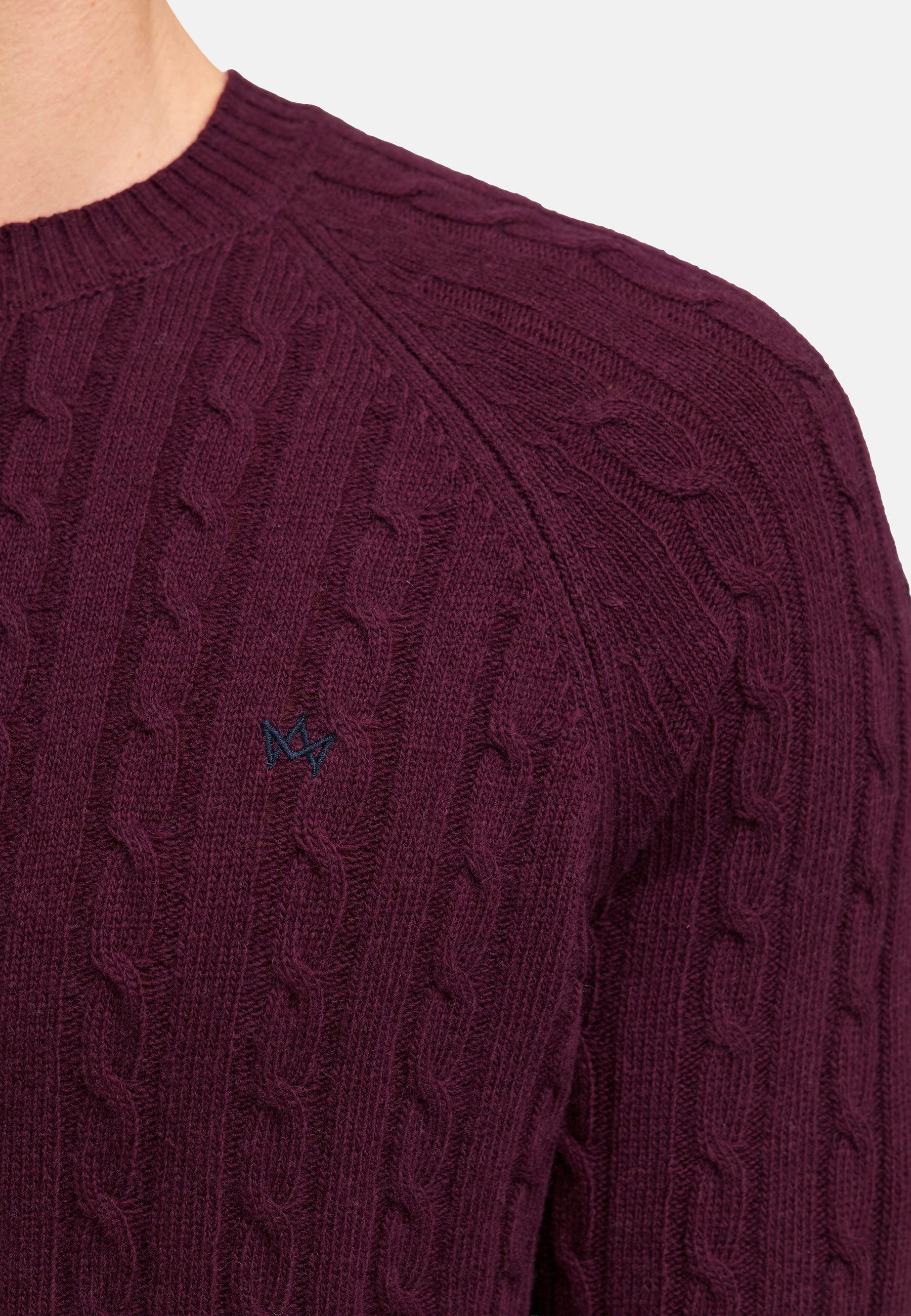 Kronstadt Strickpullover Herren KSFlynn Strickpullover Herrenpullover Strickpullover mit zeitlosem Zopfmuster