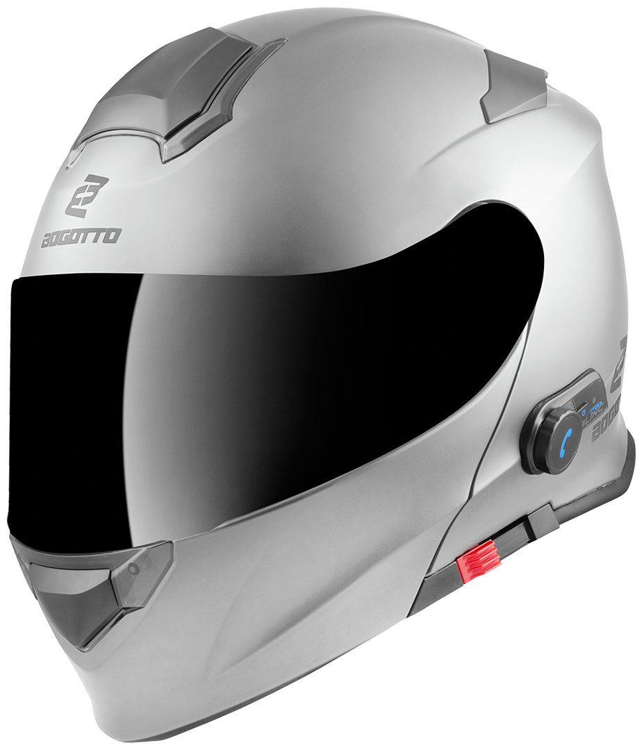 Bogotto Motorradhelm V271 BT Bluetooth Klapphelm, vorbereitet für Kommunikationssystem,integriertes Kommunikationss