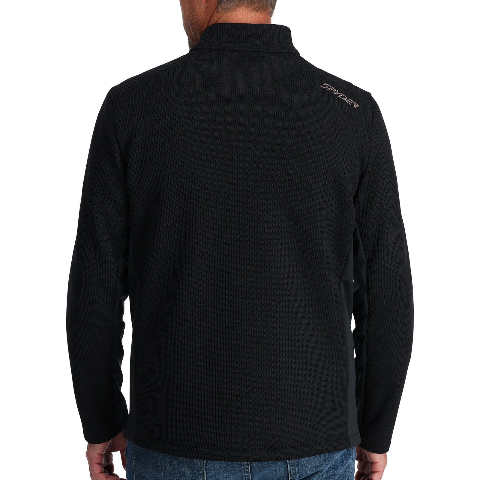 Stehkragenpullover Halfzip Half black Bandit Zip Spyder mit BLK