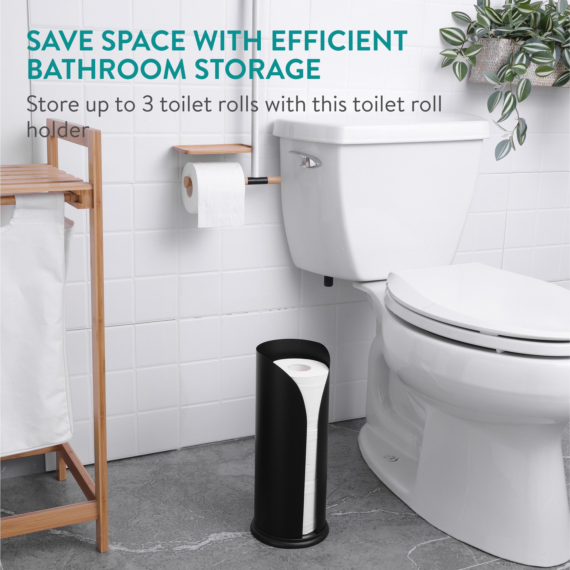 Navaris Toilettenpapierhalter Toilettenpapier Aufbewahrung moderner Klopapi günstig online kaufen