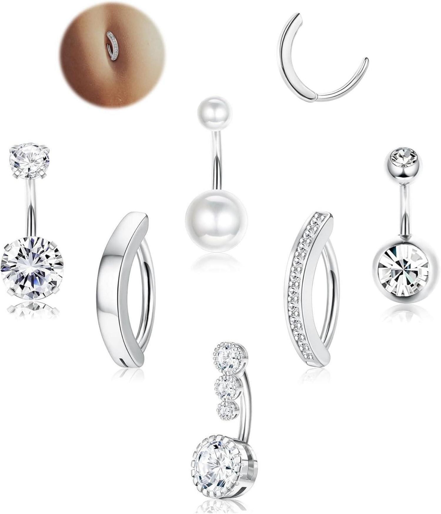 FIOROYAL Bauchnabelpiercing-Set 6er Set Bauchnabelpiercing Silber/Gold günstig online kaufen