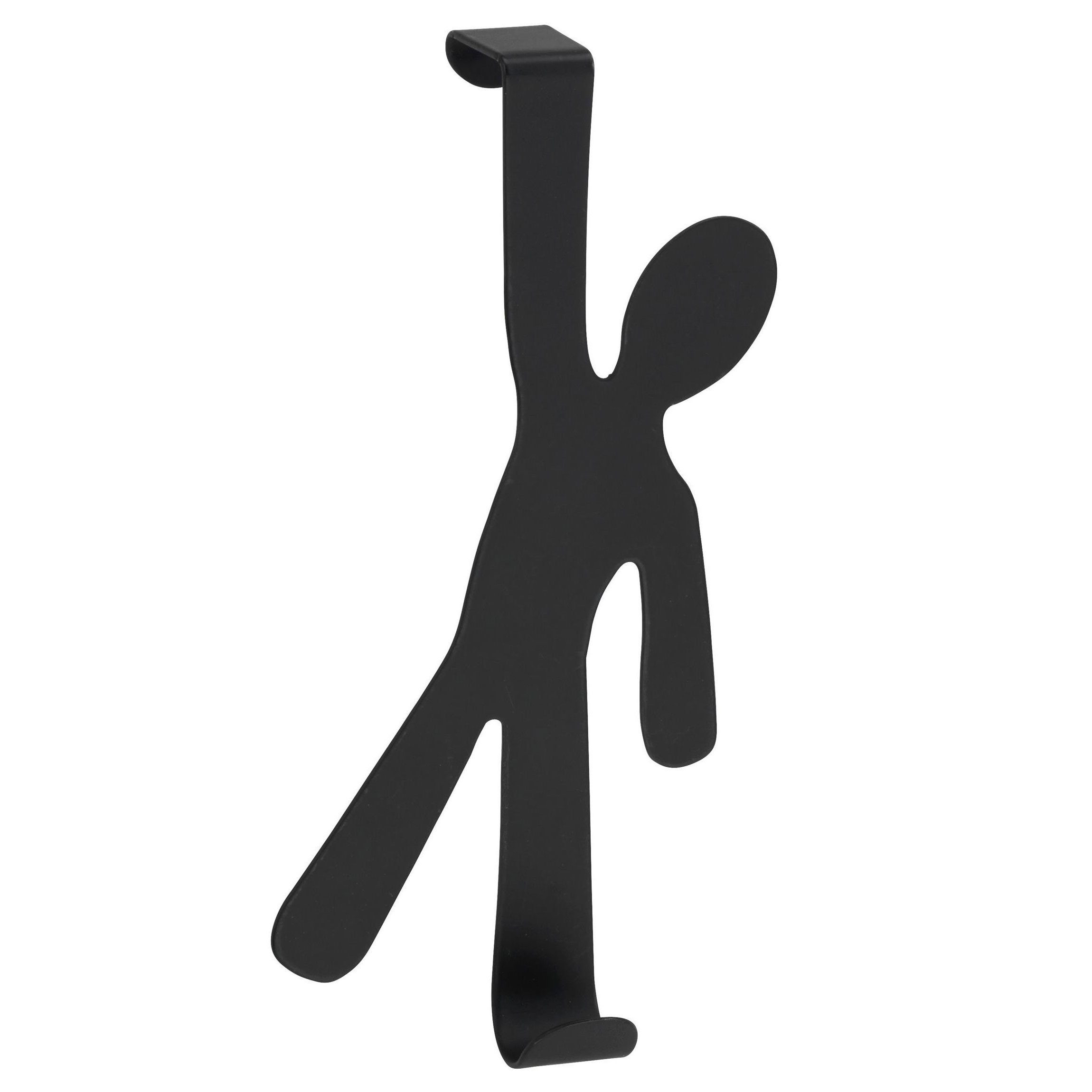 WENKO Handtuchhaken BOY Türhänger, Edelstahl matt, 4 cm
