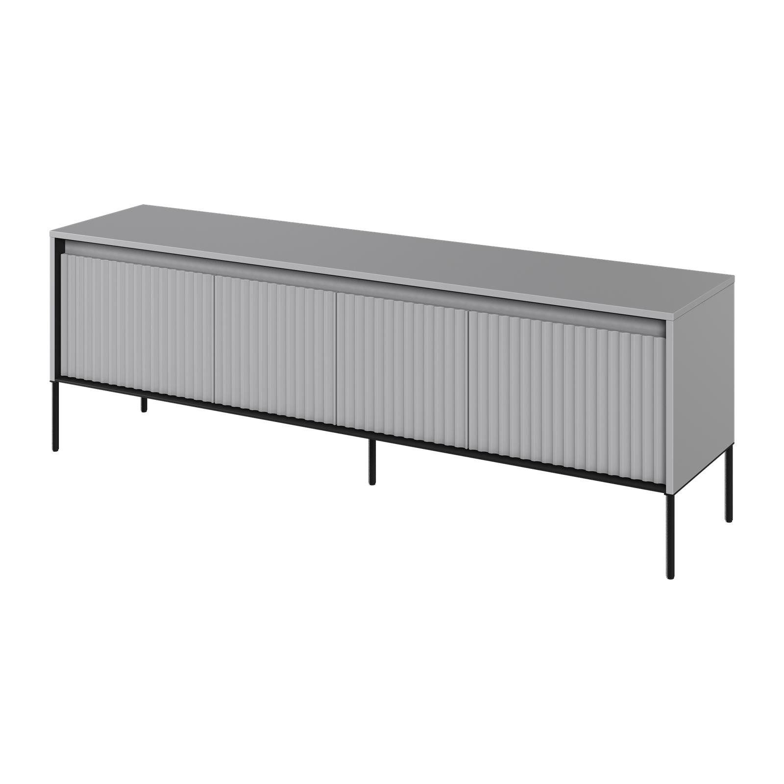 HAUSELEMENT TV-Schrank TREND TR-05 4 Türen LED-Beleuchtung Fernsehschrank 167 cm Fernsehtisch Modern