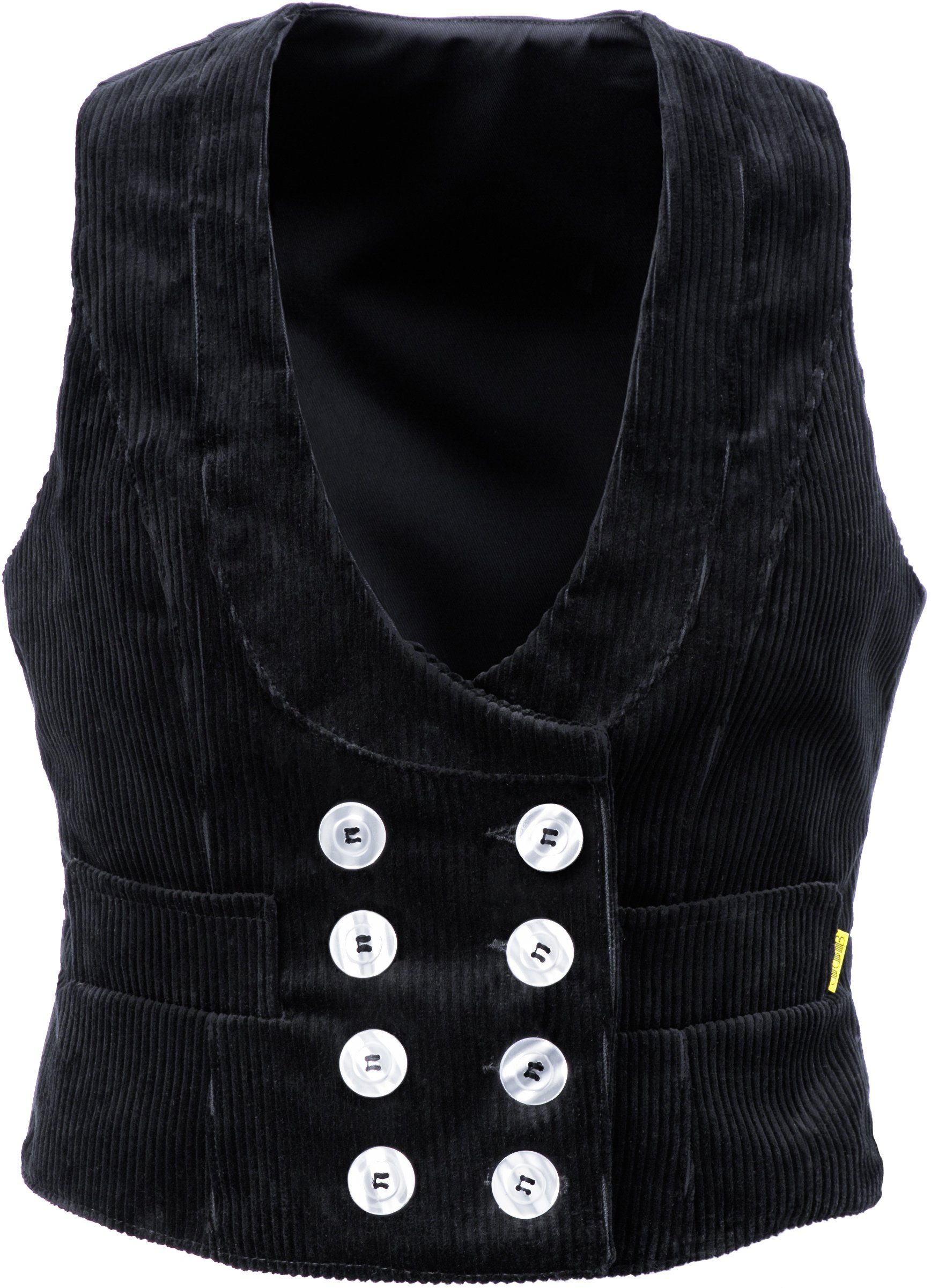 JOB Arbeitsweste Damen-Zunftweste Trenkercord schwarz