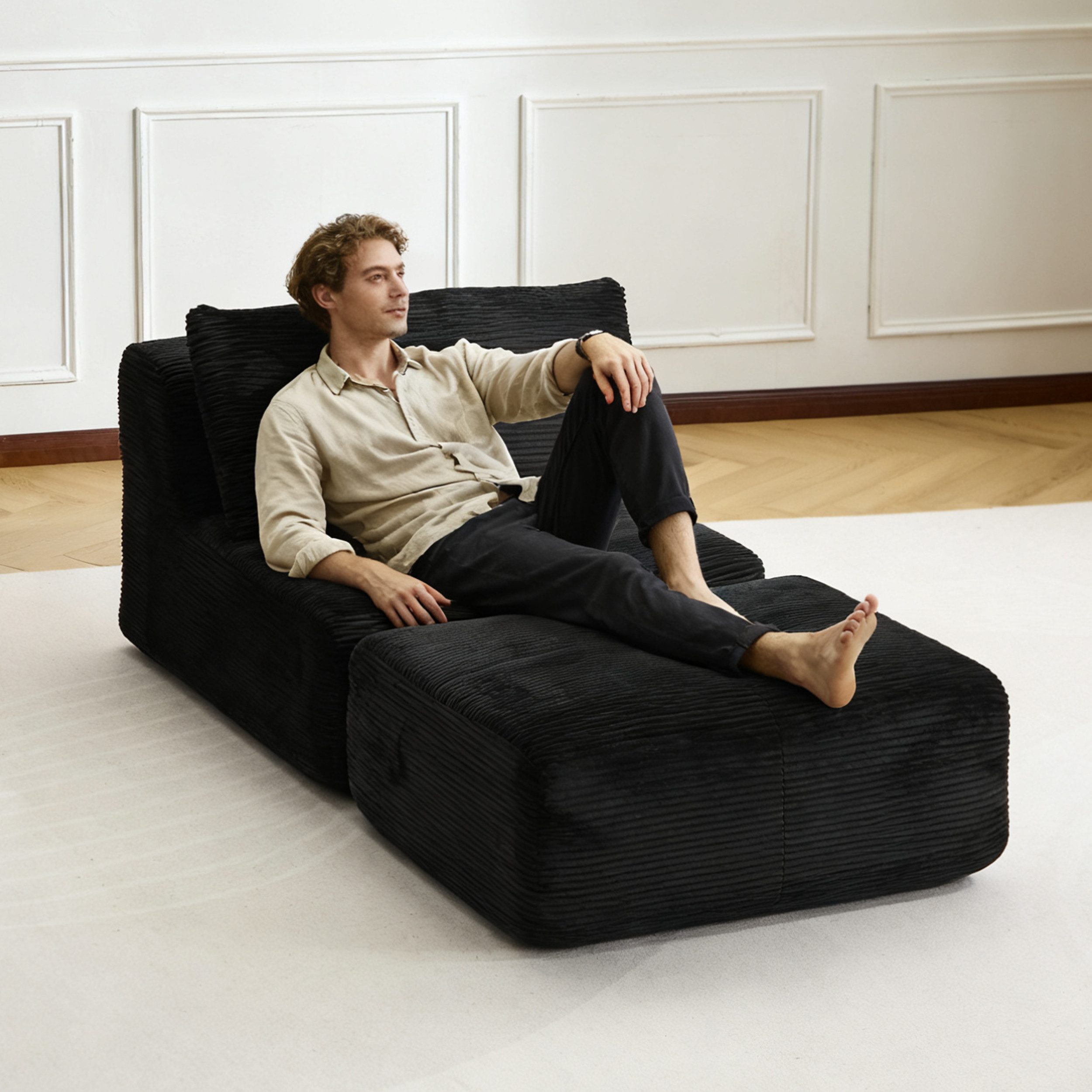 Leawin Sofa Modulares Sofa 3–2–1 Sitzer mit Schlaffunktion – modern & bequem, 1 Teile, Bequemes Sofa mit Bettfunktion – platzsparend, modern und vielseitig