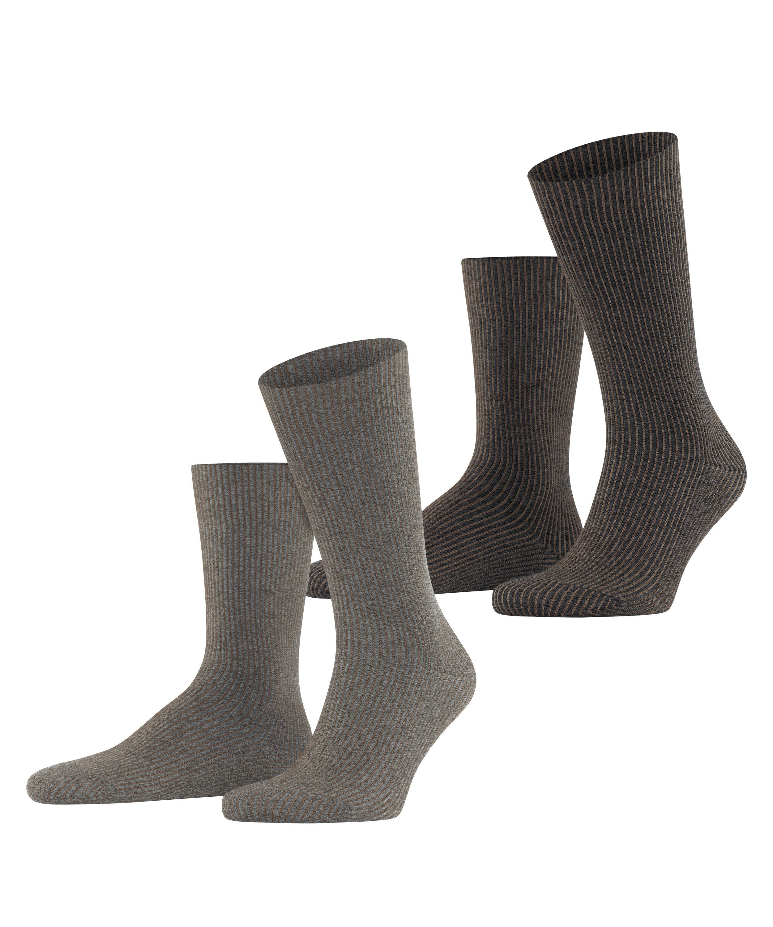 Esprit Socken Vertical Stripe 2-Pack (2-Paar) sortiment (0010)