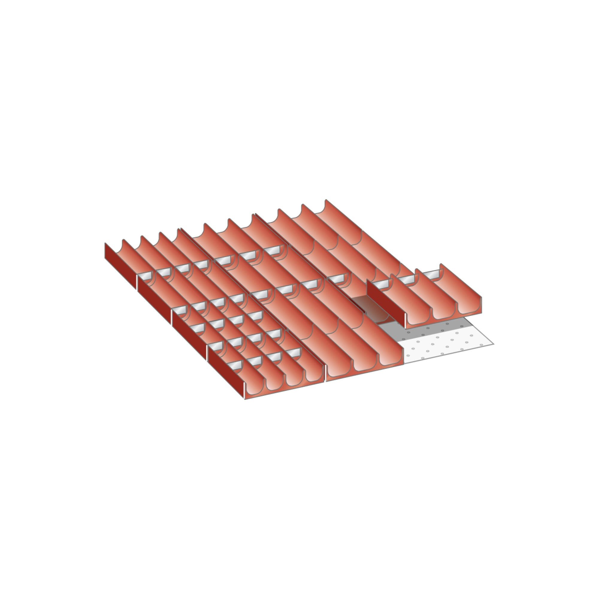 LISTA Werkstattwagen Lista Set Mulden 27x36E (BxTxFH) 459x612x50mm
