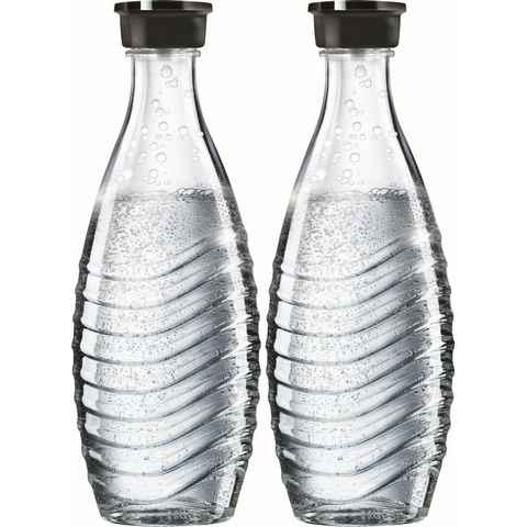 SodaStream Wassersprudler Flasche, (Set, 2-tlg), passend für die SodaStream Modelle Crystal und Penguin