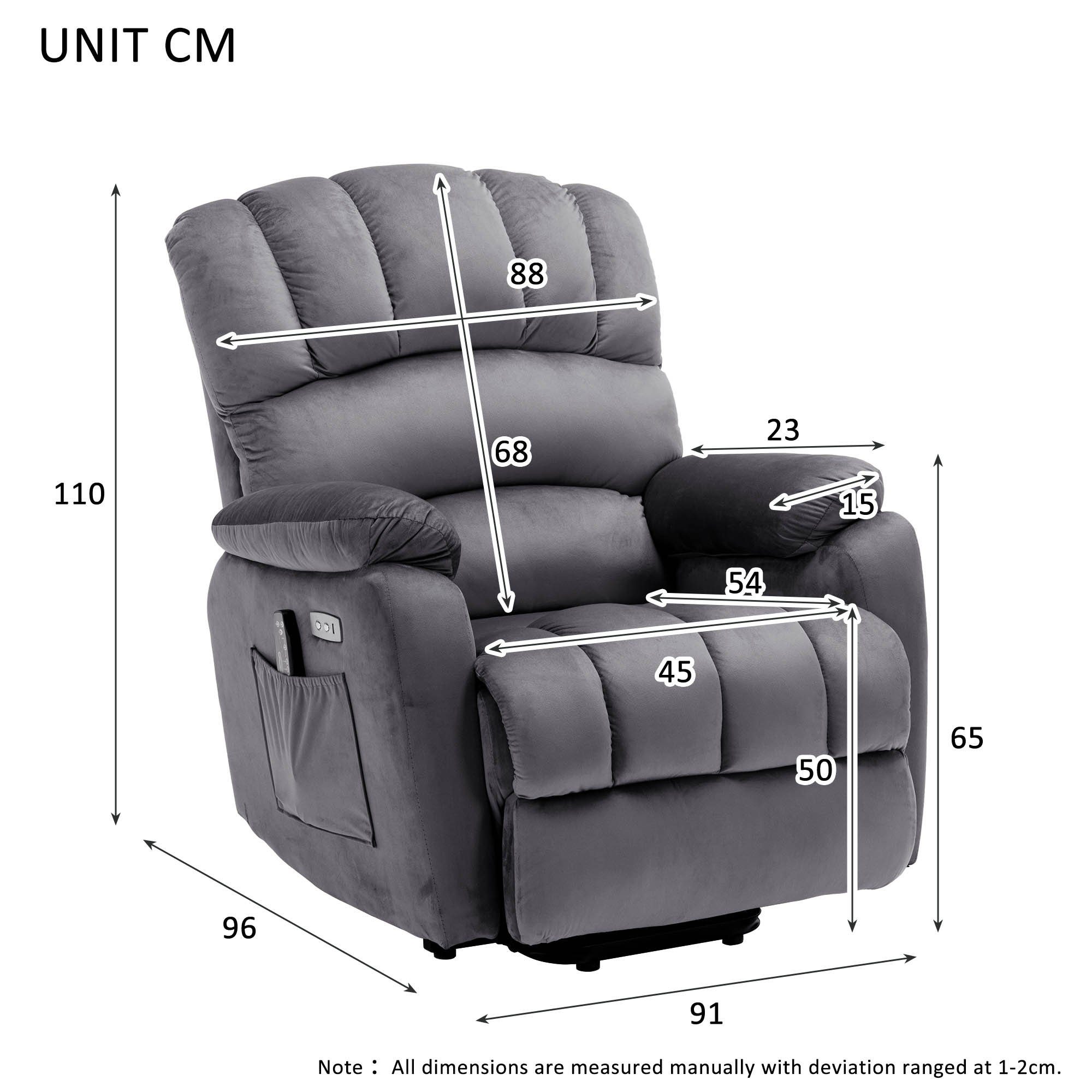 Ulife TV-Sessel elektrisch verstellbar Massagesessel Relaxsessel günstig online kaufen