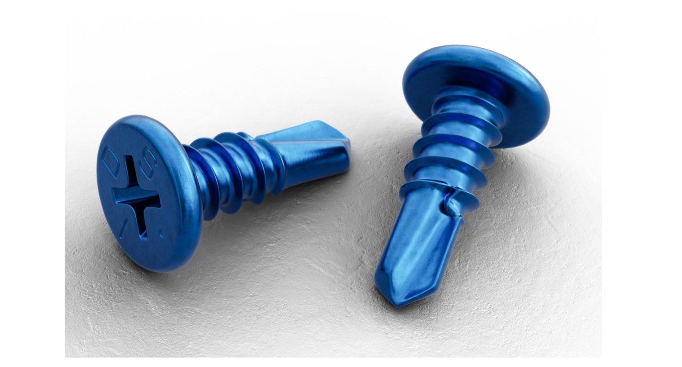 IDS Bohrschraube IDS Profilverbindungsschrauben SlimHead Blue 4,2x12mm + BIT, (250 St)