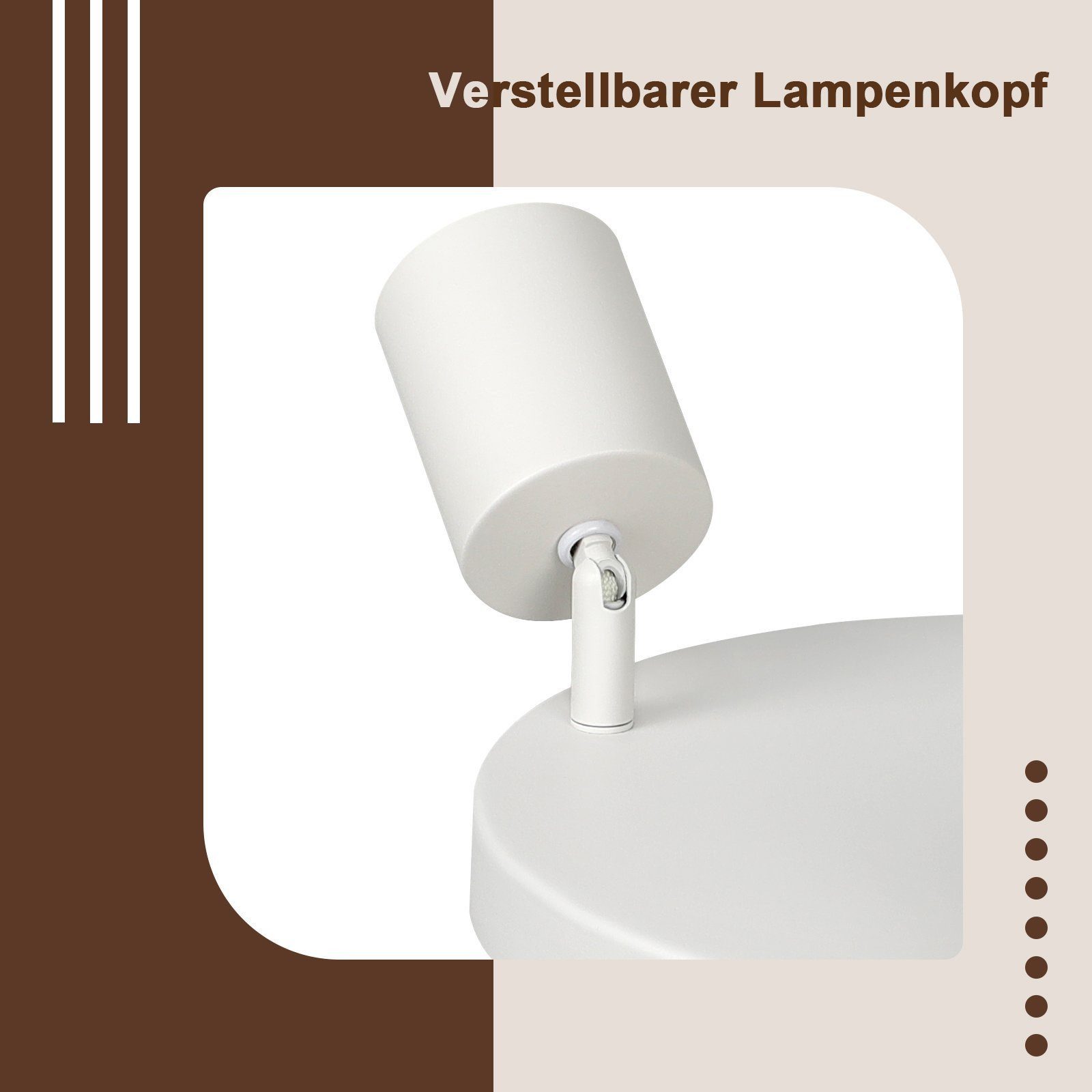 ZMH Deckenstrahler 3 Flammig Rund GU10 günstig online kaufen