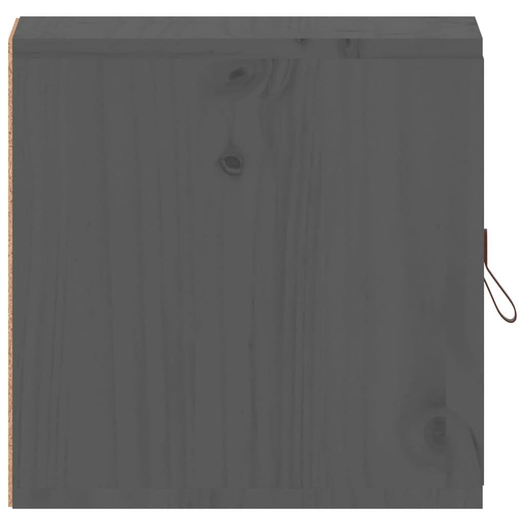 Wandschrank Massivholz furnicato Grau 31,5x30x30 Kiefer Wandregal cm