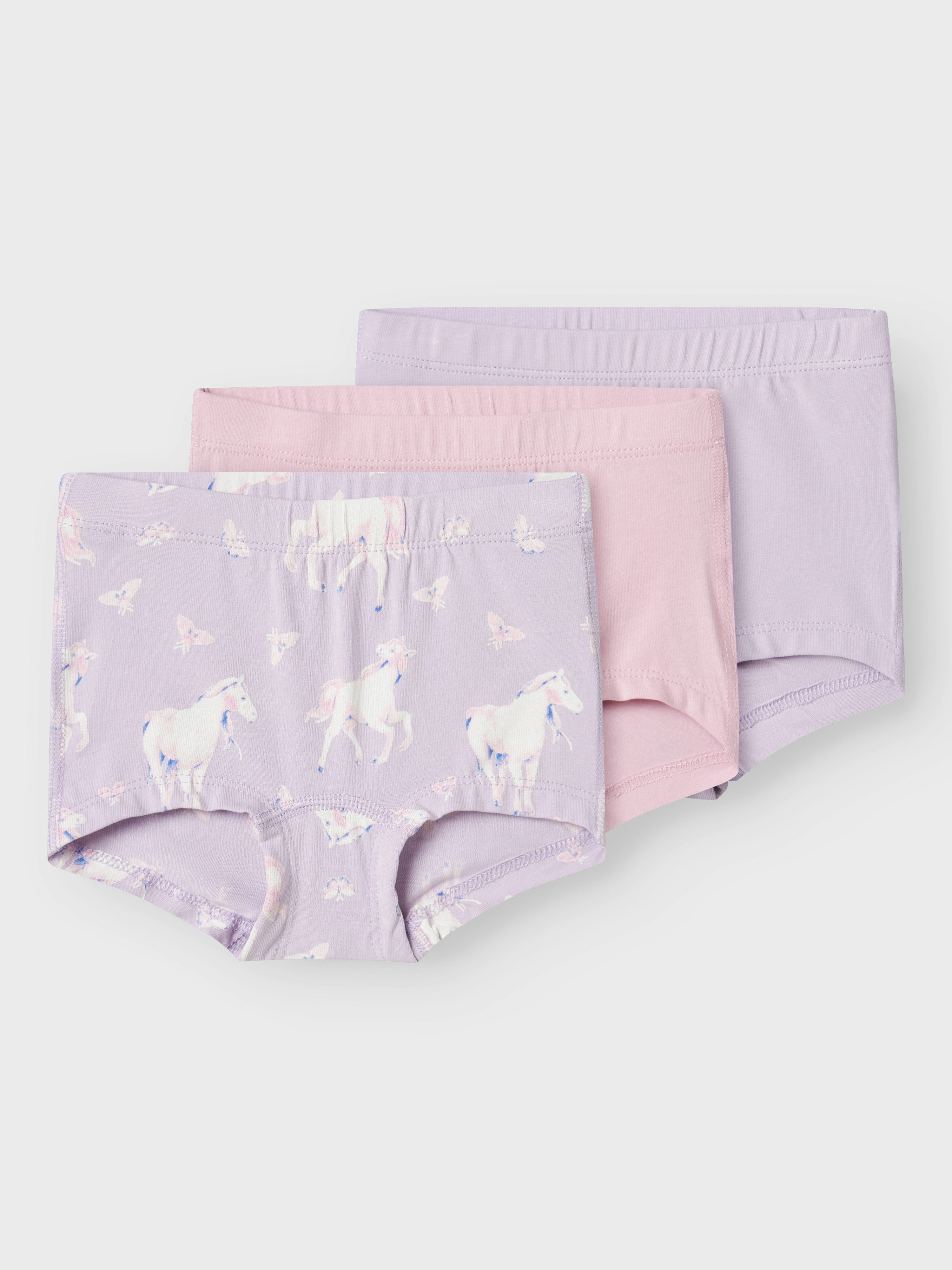 Name It Panty NMFTIGHTS 3P PASTEL LILAC HORSE NOOS (Packung, 3-St)