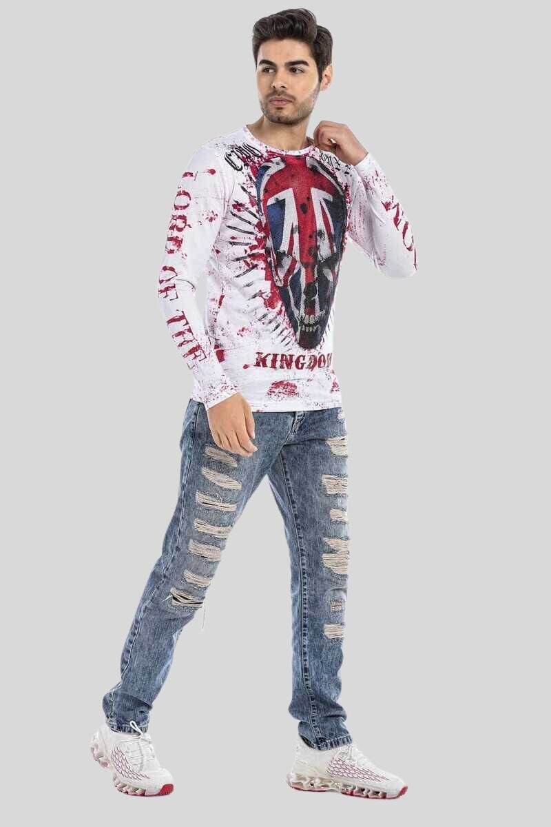 Cipo & Baxx T-Shirt Sweatshirts mit Allover-Print