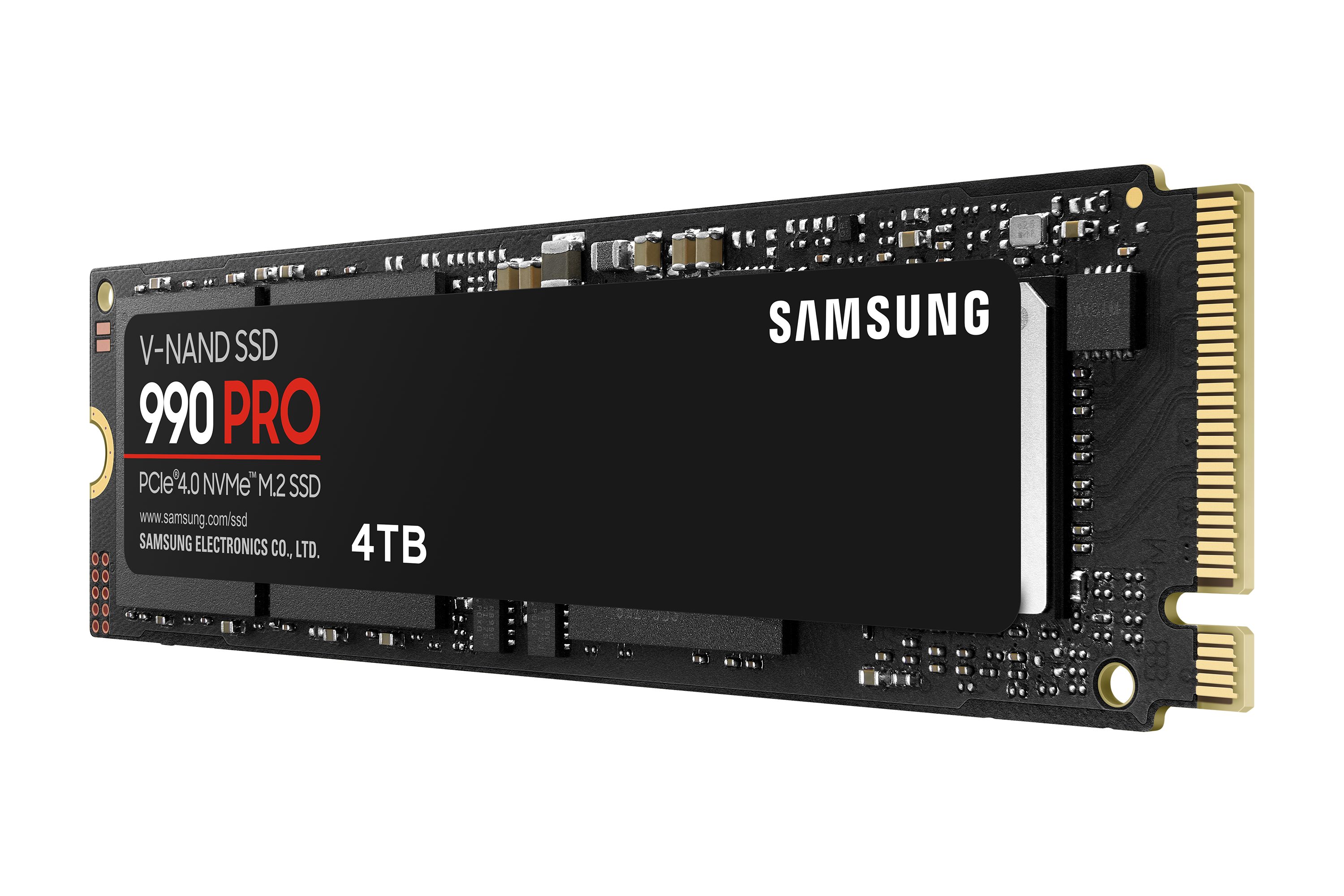 Samsung 990 PRO interne SSD (4TB) 7450 MB/S Lesegeschwindigkeit, 6900 MB/S Schreibgeschwindigkeit