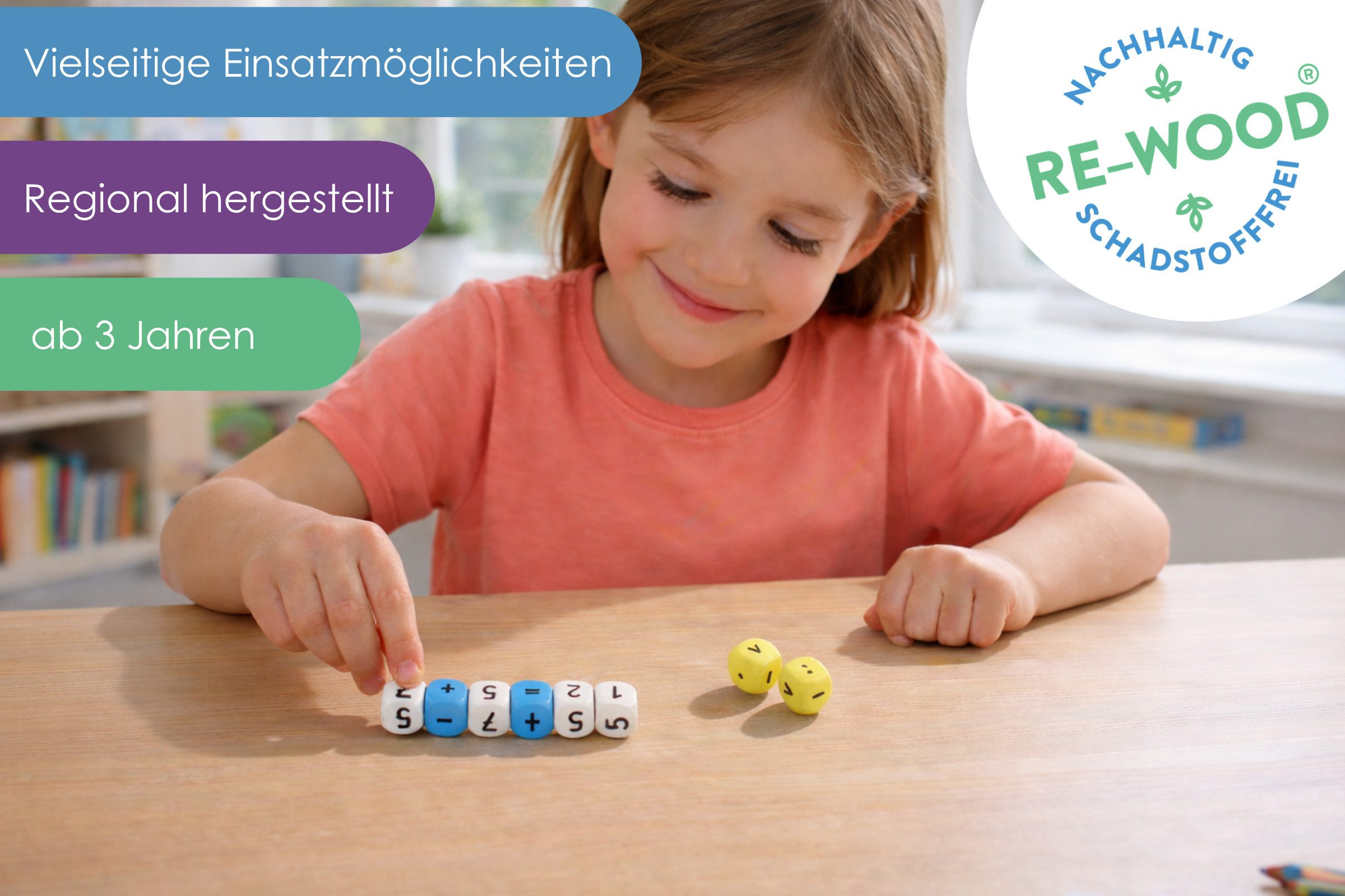 Wissner® aktiv lernen Lernspielzeug Zwillingswürfel (16 Stück)