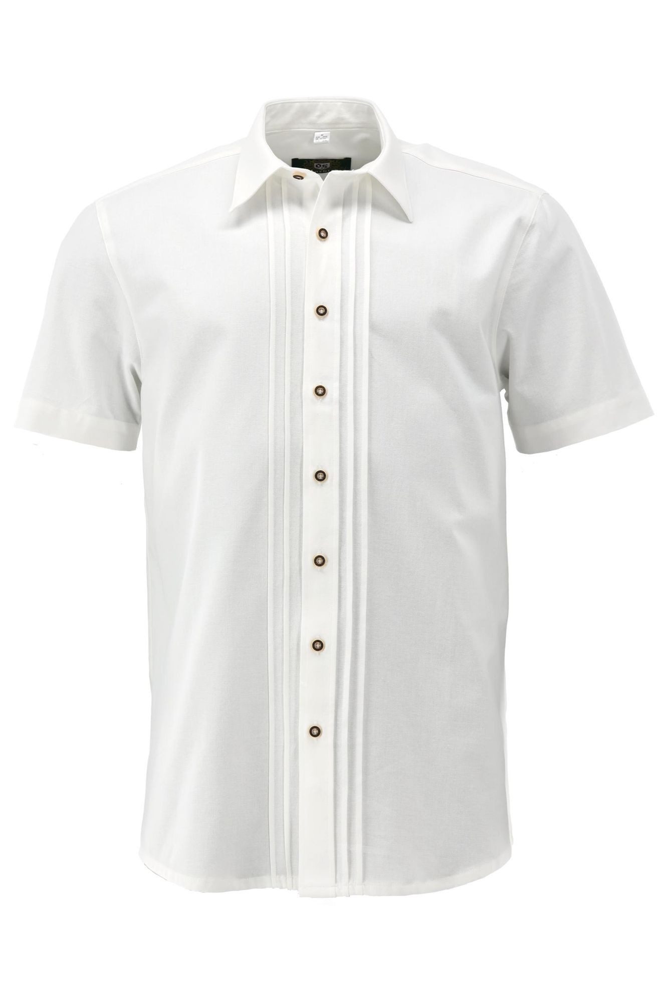 OS Trachten Trachtenhemd Gnydys Herren Kurzarmhemd mit 2x2 Biesen günstig online kaufen