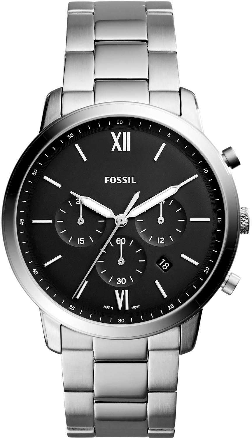 Fossil Chronograph NEUTRA FS5834, Quarzuhr, Armbanduhr, Herrenuhr, Edelstah günstig online kaufen