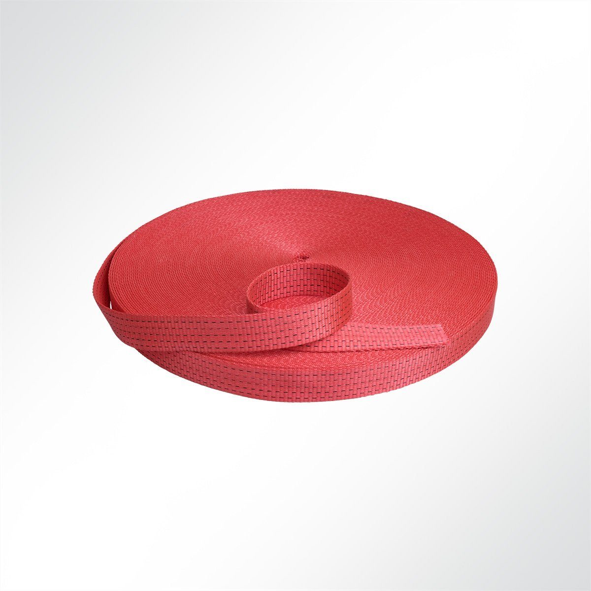 (PES), rot Kennfaden 3 mit LYSEL® mm breit, schwarzem 50 mm stark, (1-St) Gurtband Zurrgurt Kg 7500 Polyester