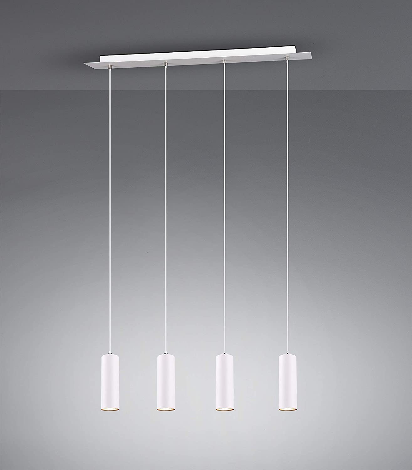 lightling Pendelleuchte Julie 4 Flammen, ohne Leuchtmittel, moderne Pendellampe aus Metall