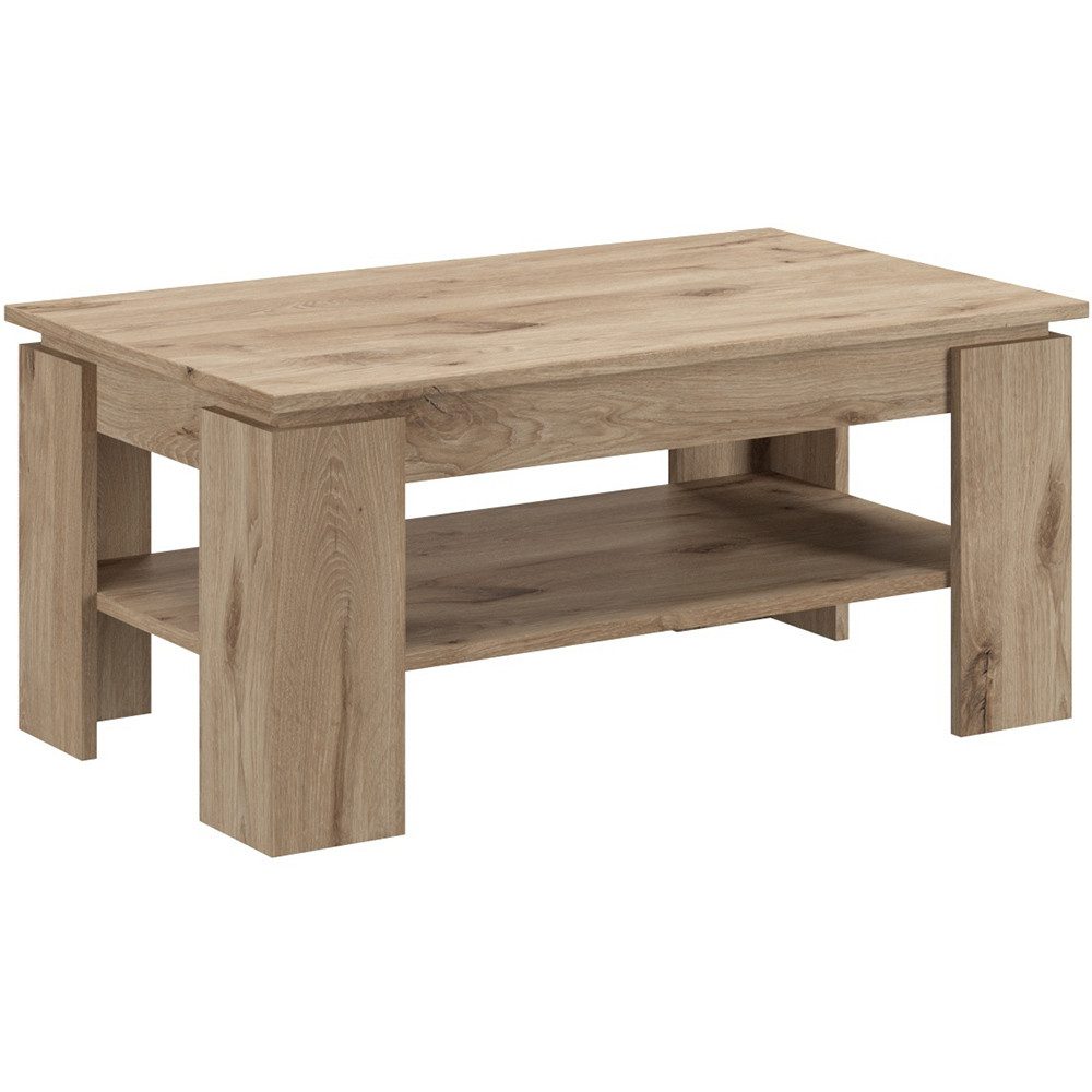 Lomadox Couchtisch TRURO-158, Wochnzimmertisch Eiche Dekor 100 cm breit