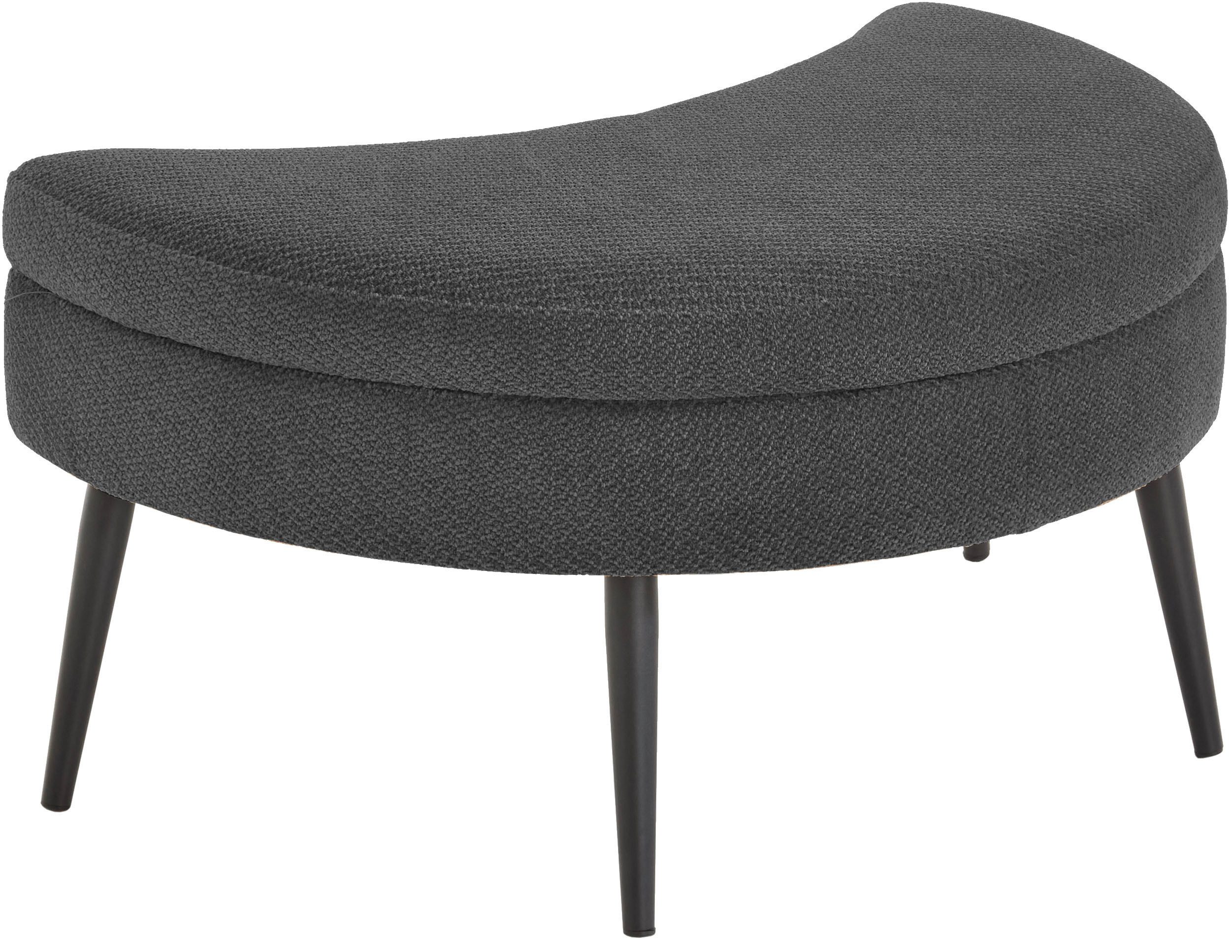 OTTO home Loveseat Riko Sessel, B: 110 cm, Sitzhöhe: 44 cm, XXL- Sessel, mit Stauraumhocker, Rückenstütze & 4 Zierkissen – Bild 4 von 5