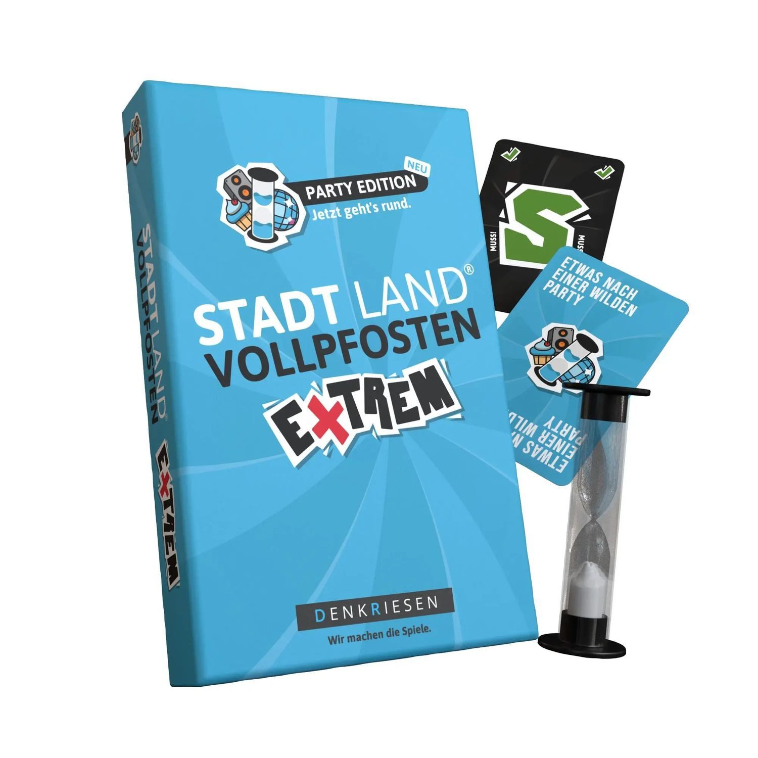 Denkriesen Spiel DENKRIESEN - STADT LAND VOLLPFOSTEN® - Extrem - PARTY EDITION -...