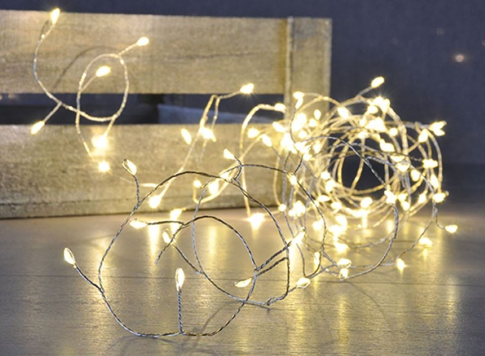 10m LED Lichterkette ENLACE Lichterkette Batterie 10m 100 LEDs – Warmweiß, Kupferdraht, Flexibel Für Deko Innen & Außen