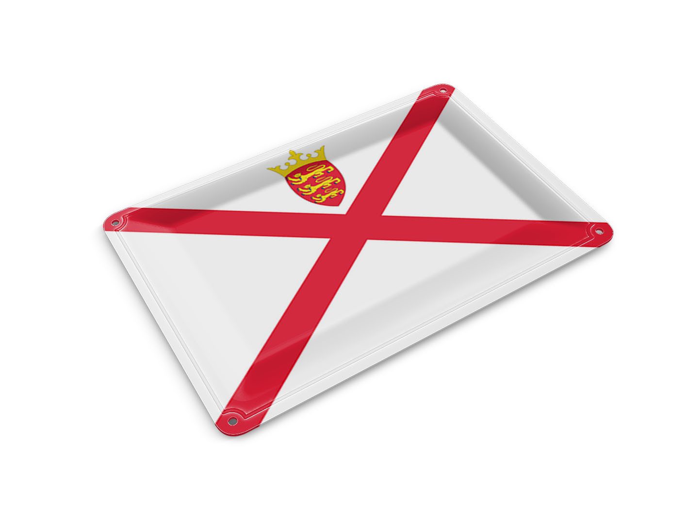 Femer GmbH Postkarte Flagge Jerseys 14x10 cm Flag of Jersey, unfrankiert